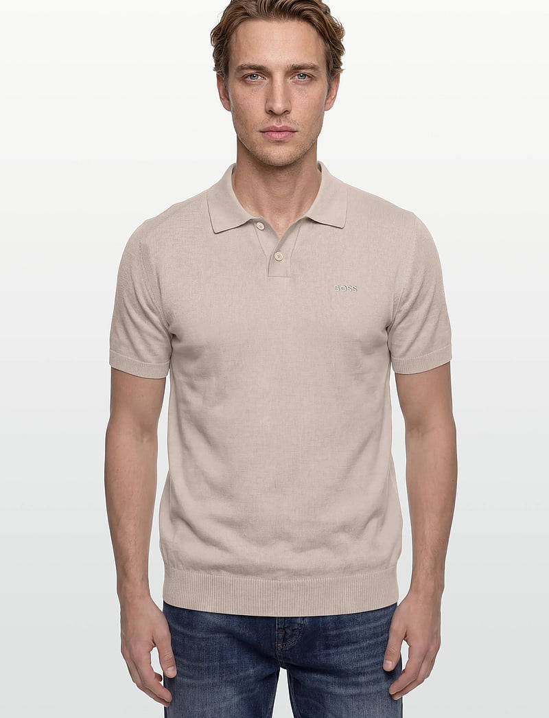 BOSS - Asac_P - gestrickte polohemden - open grey - 3