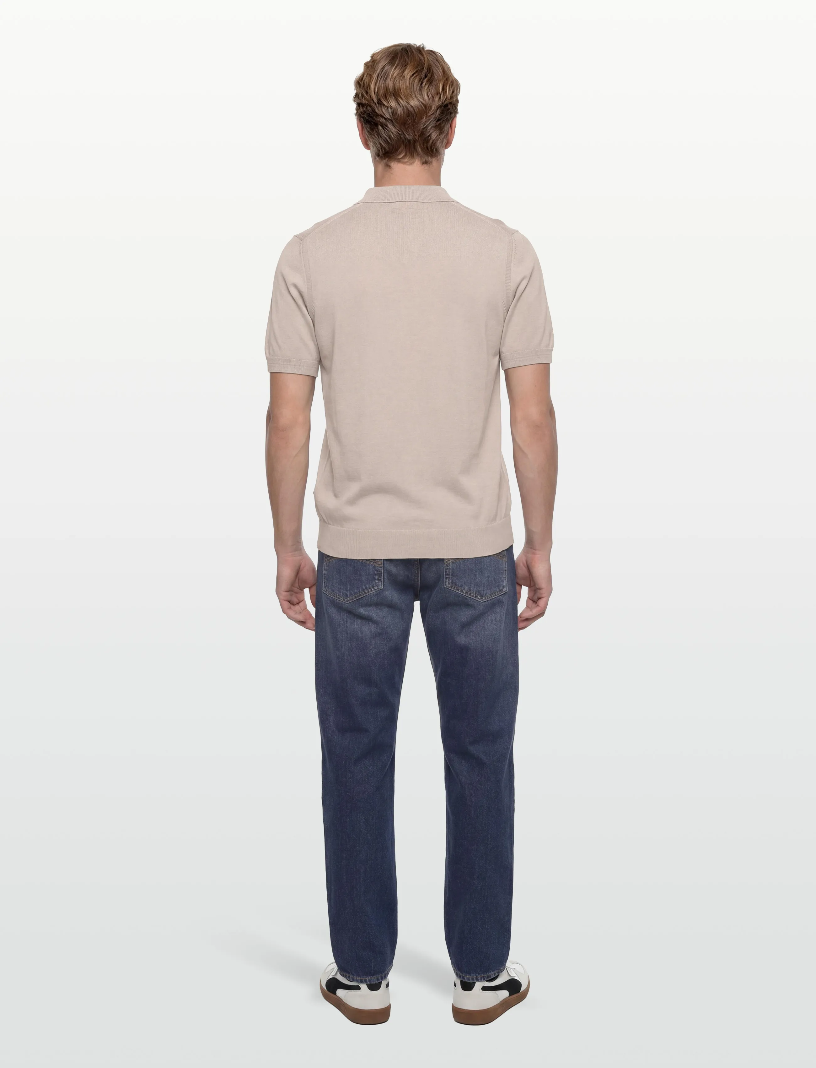 BOSS - Asac_P - knitted polos - open grey - 4