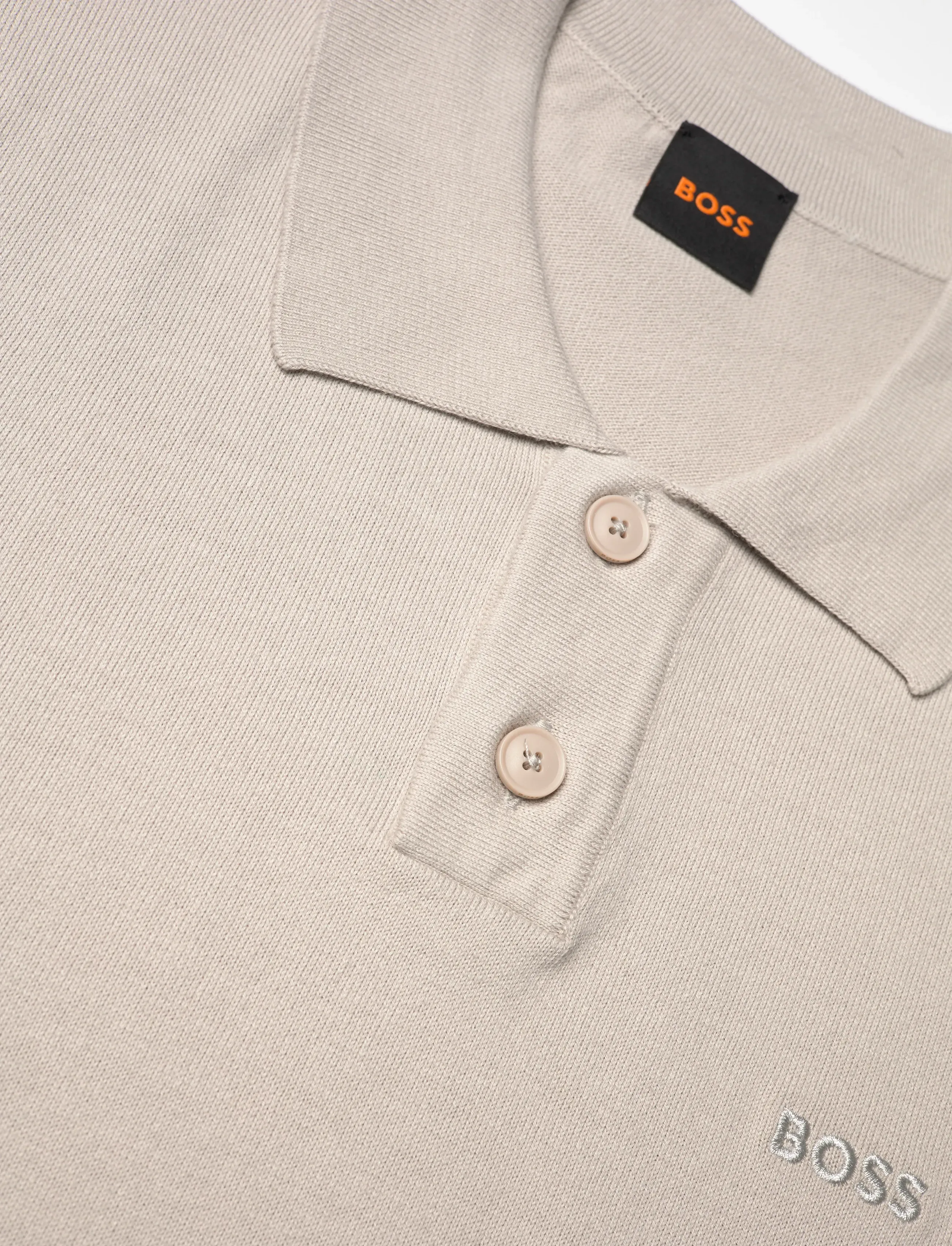 BOSS - Asac_P - knitted polos - open grey - 5