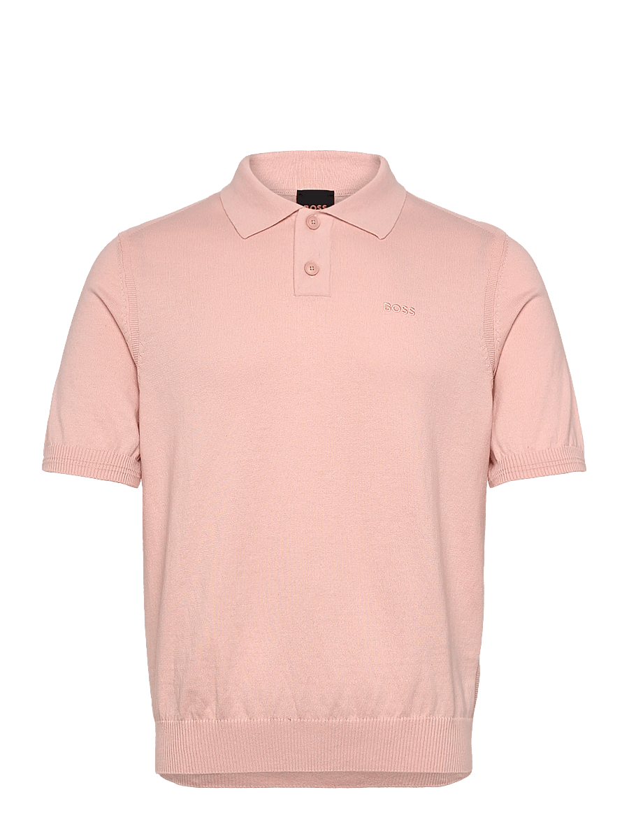 BOSS - Asac_P - langärmlige strick-polohemden - open pink - 1