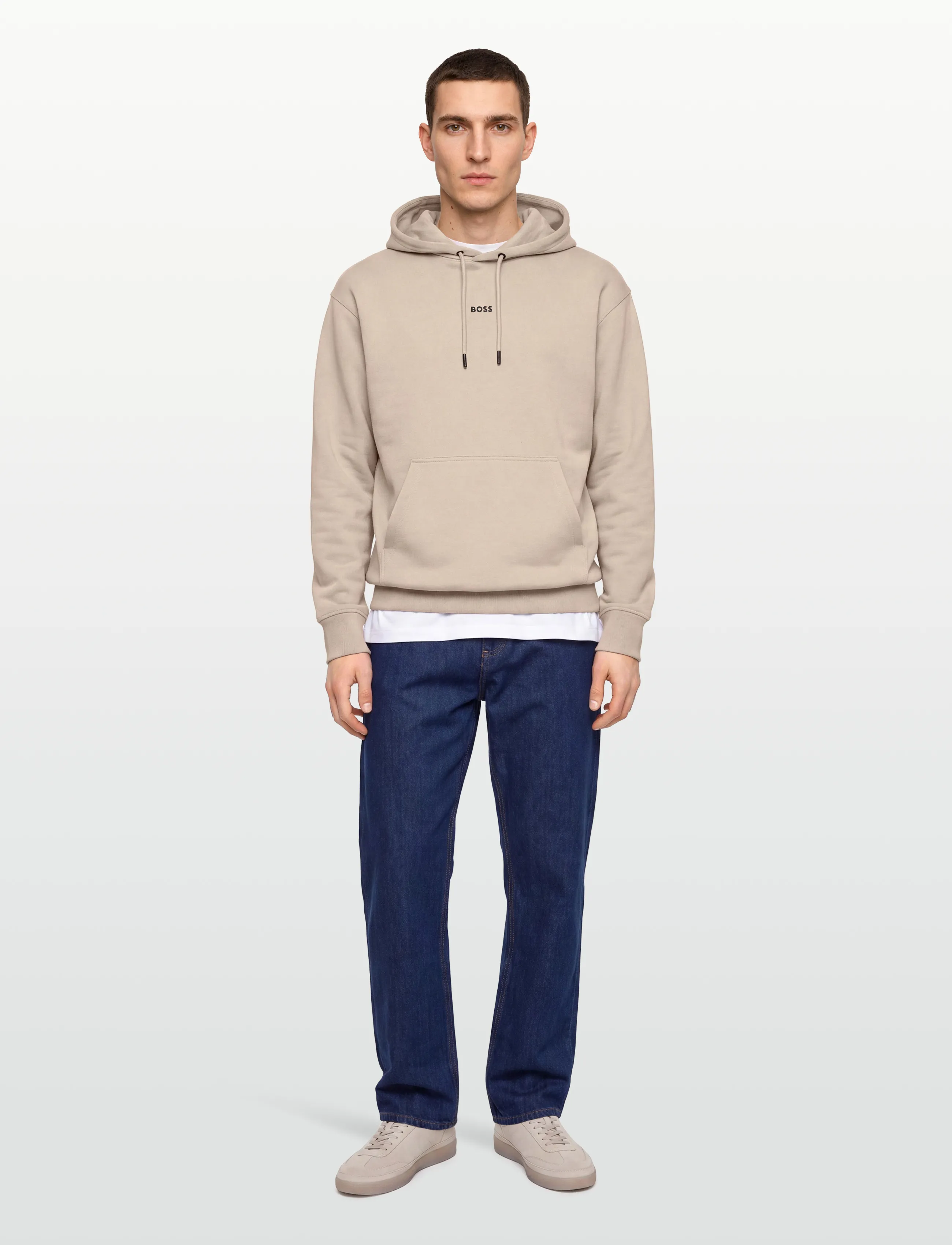 BOSS - WeSmallhood - sweatshirts - light beige - 0