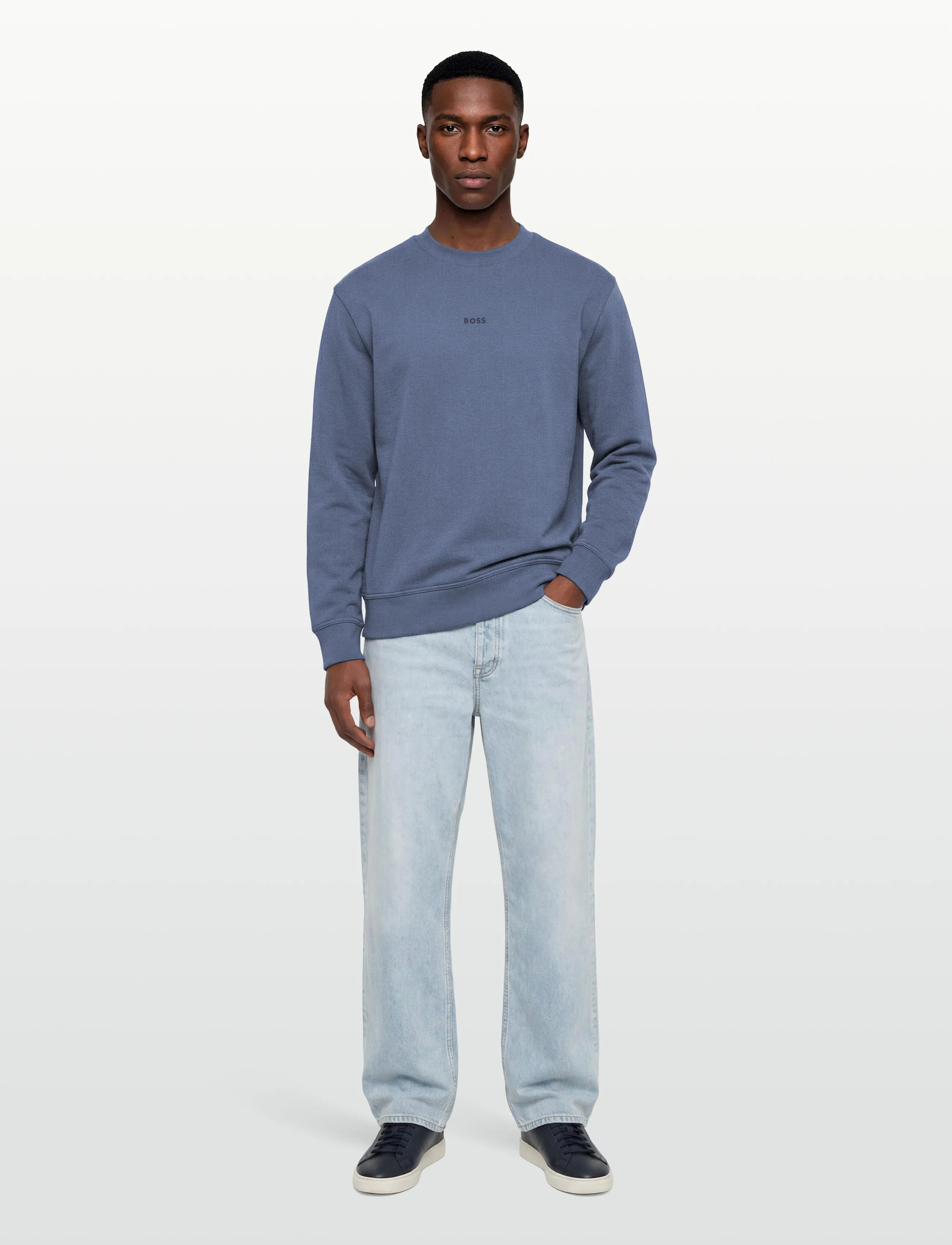 BOSS - WeSmallcrew - sweatshirts - open blue - 0
