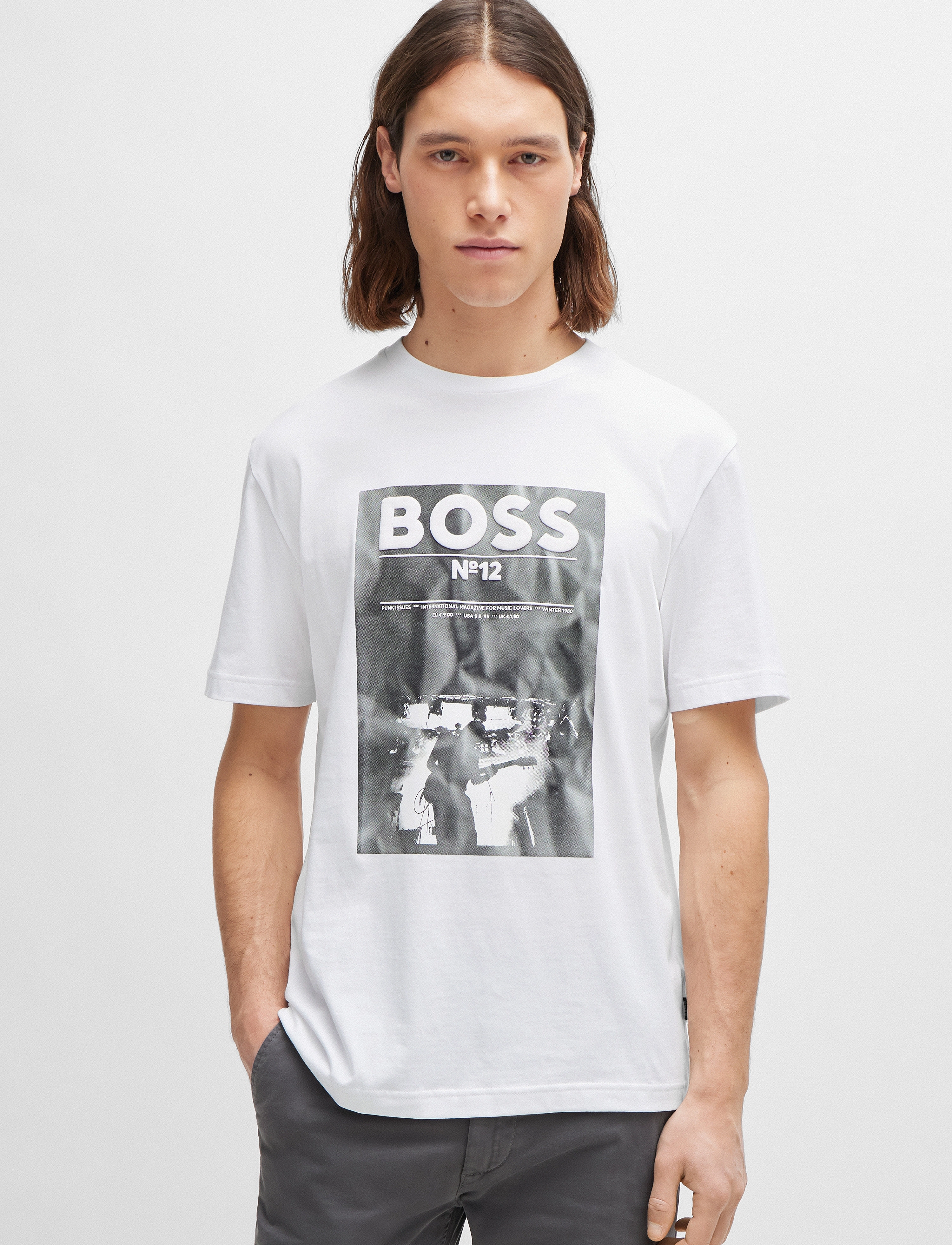 BOSS Te_BossTicket - App deal - NATURAL / white