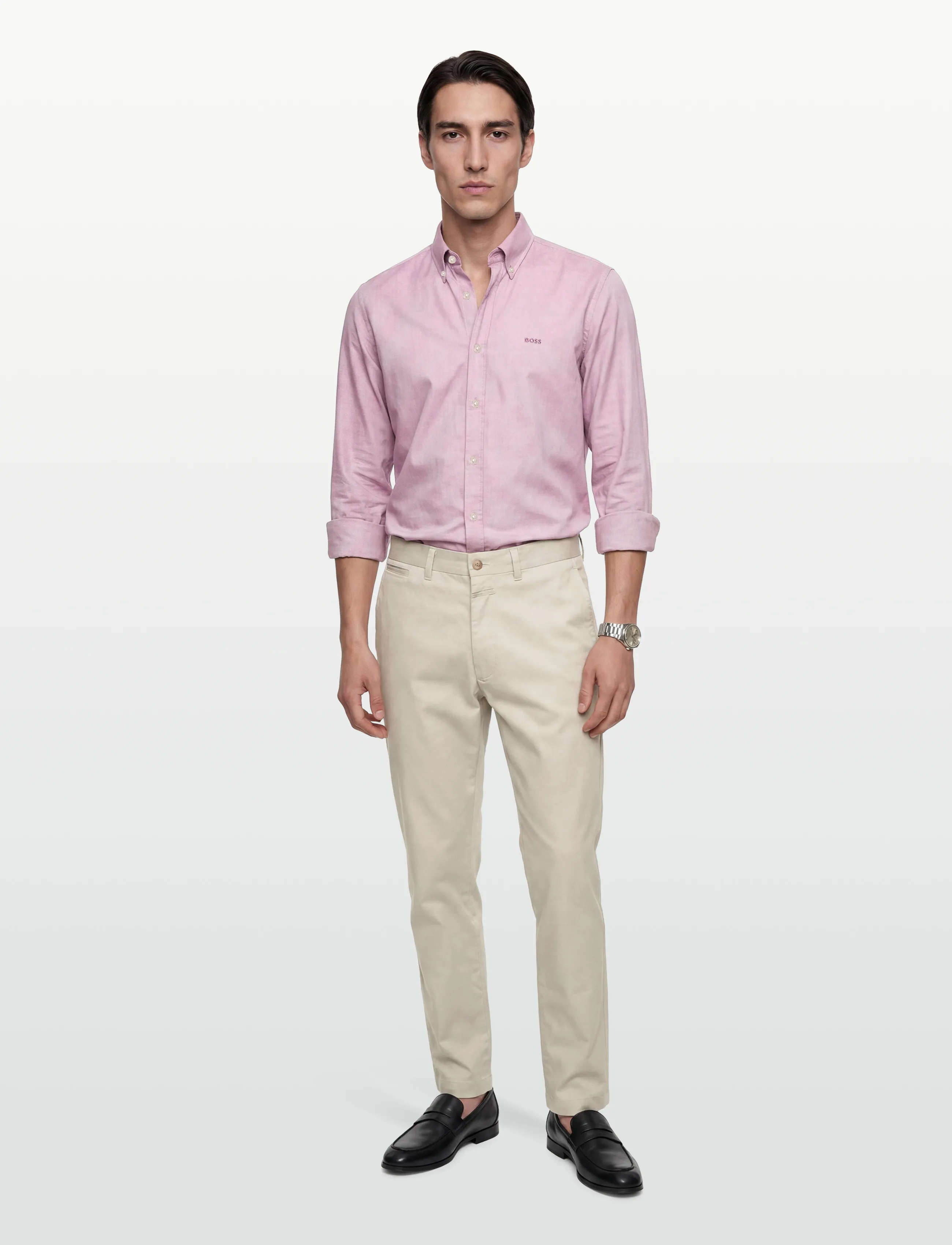 BOSS Rickert_M, XL, Shirts, Rosa - Casual, Männerswear