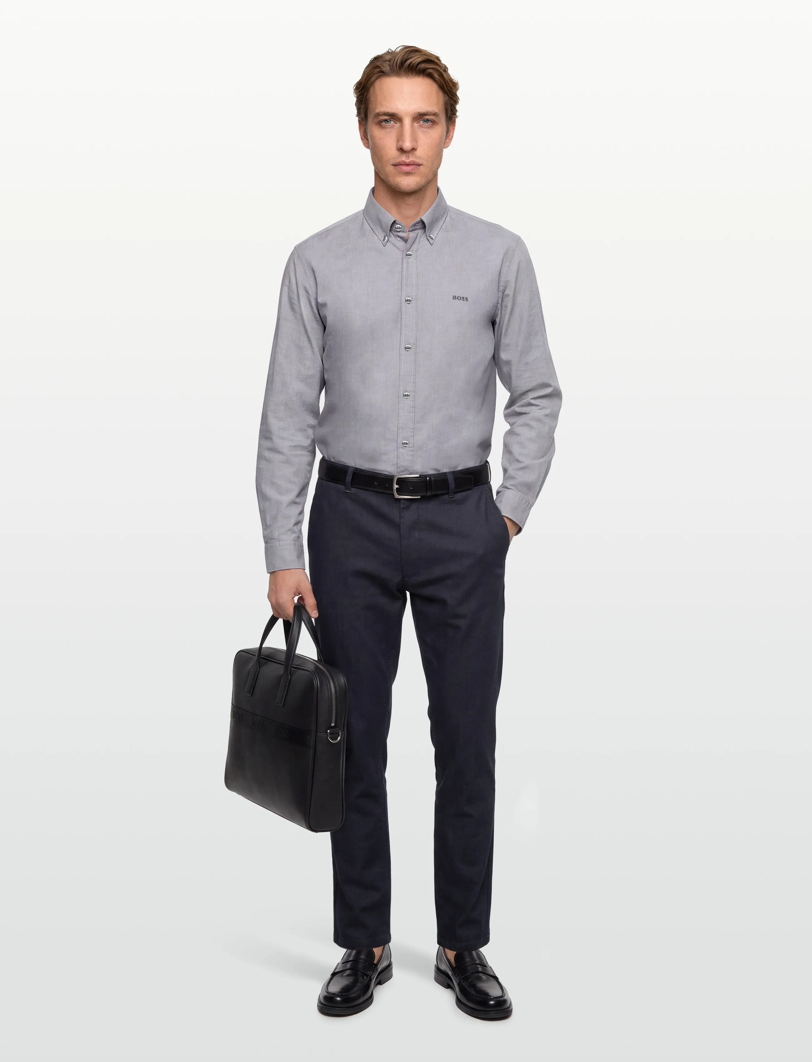 BOSS Rickert_M, 3XL, Shirts, Grau - Casual, Männerswear