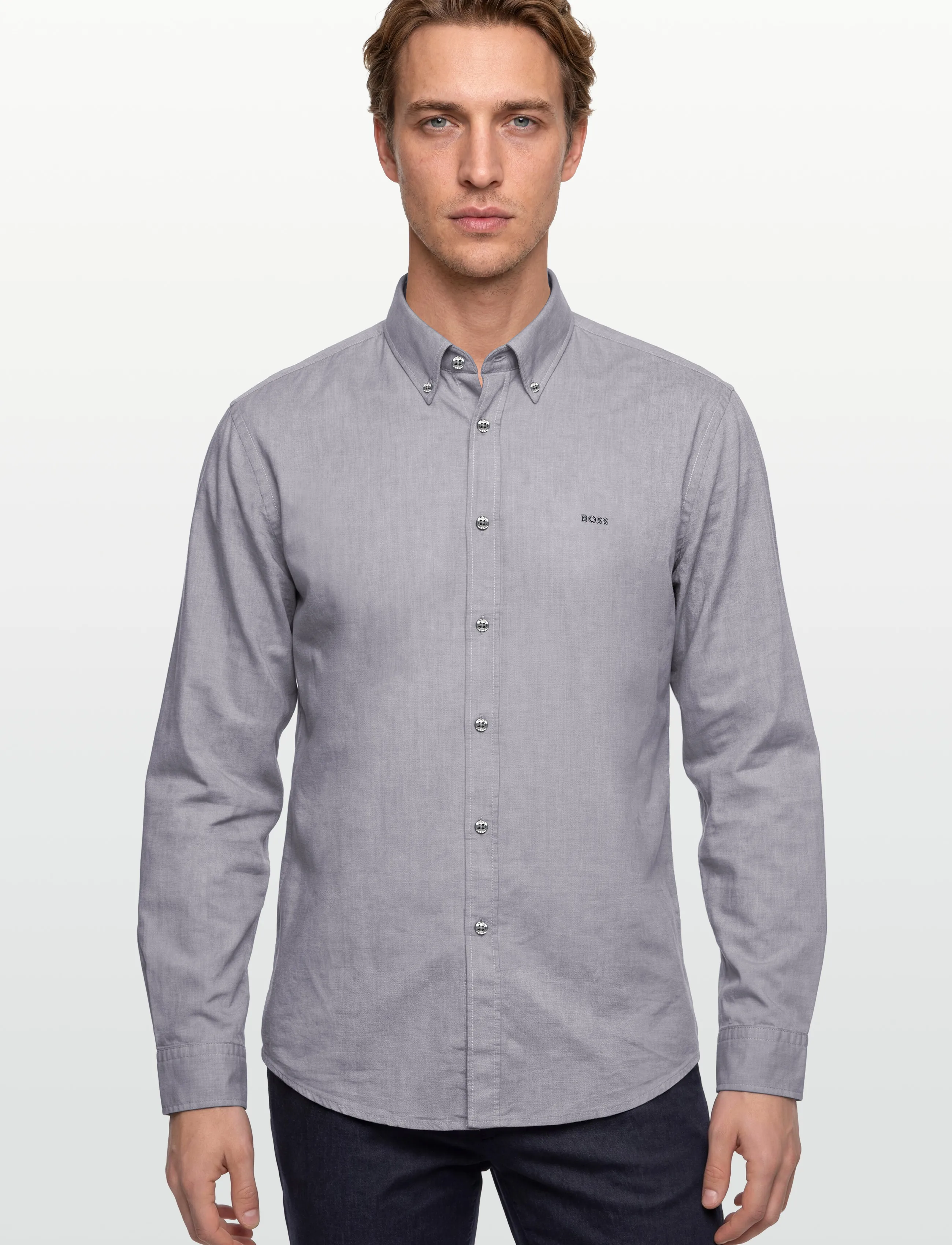 BOSS - Rickert_M - oxford skjorter - open grey - 3