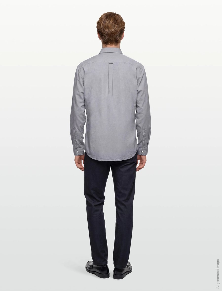 BOSS - Rickert_M - oxford-hemden - open grey - 4