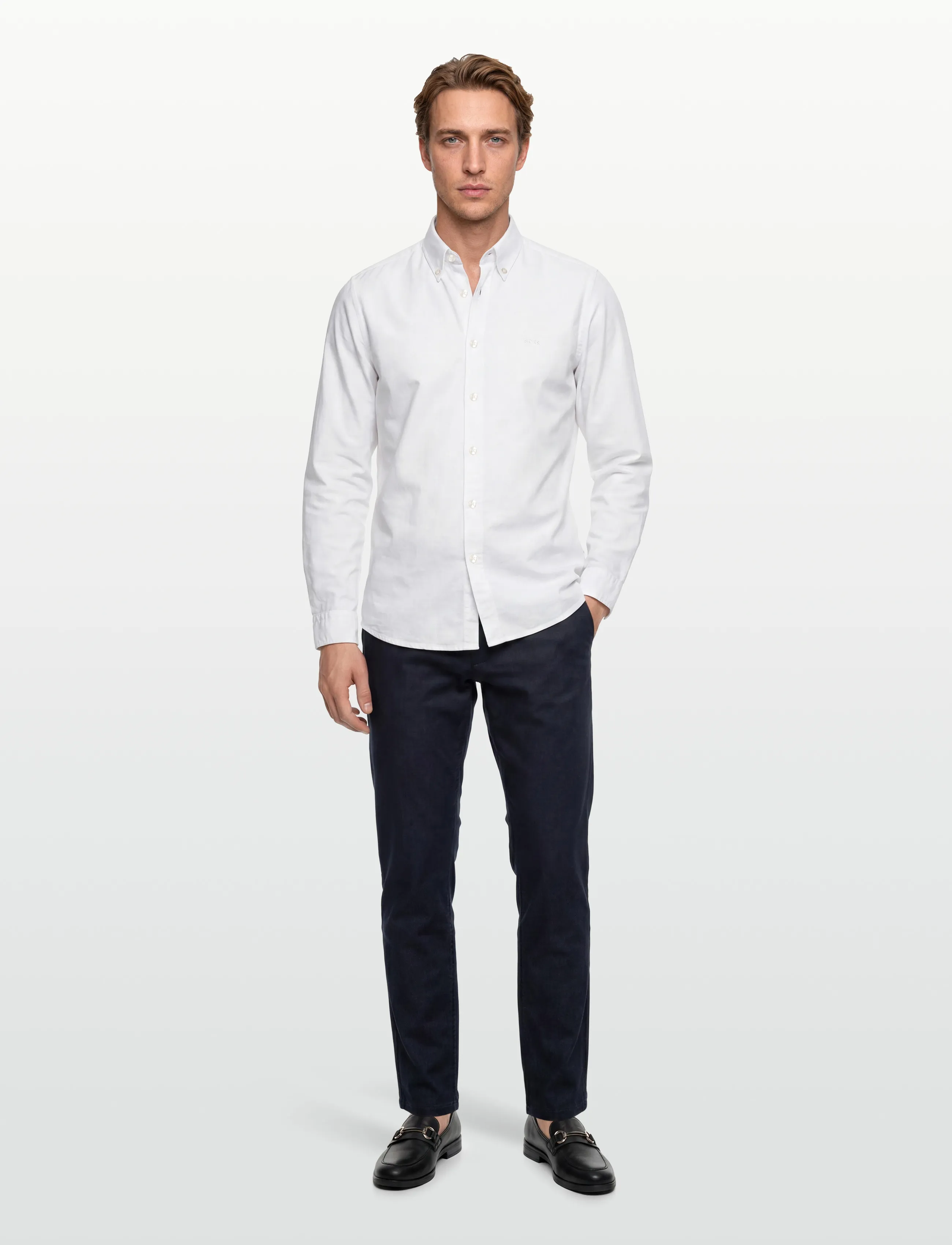BOSS Rickert_M - Oxford-skjortor - WHITE / white