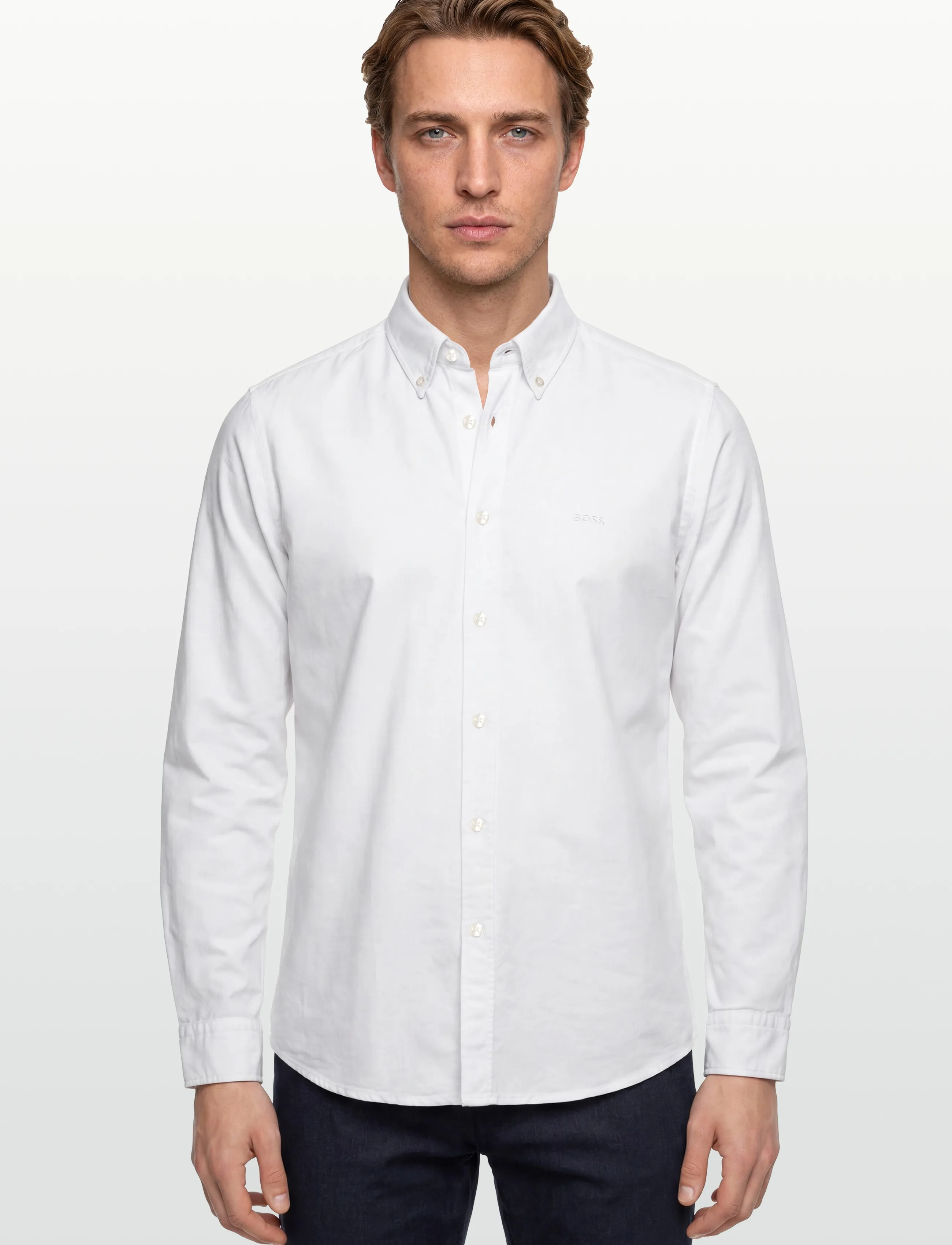 BOSS - Rickert_M - oxford-hemden - white - 3