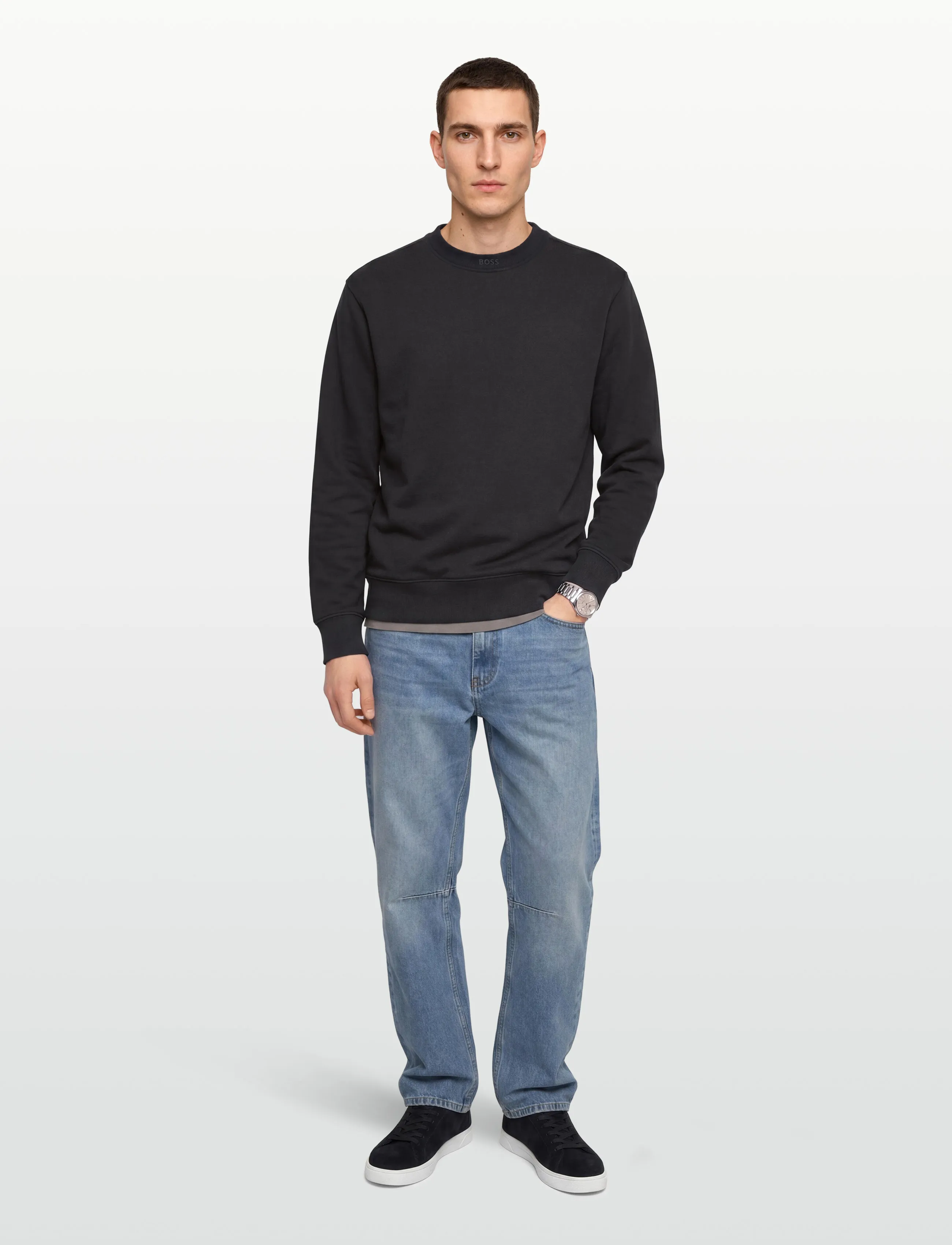 BOSS - We__Dye - sweatshirts - black - 0