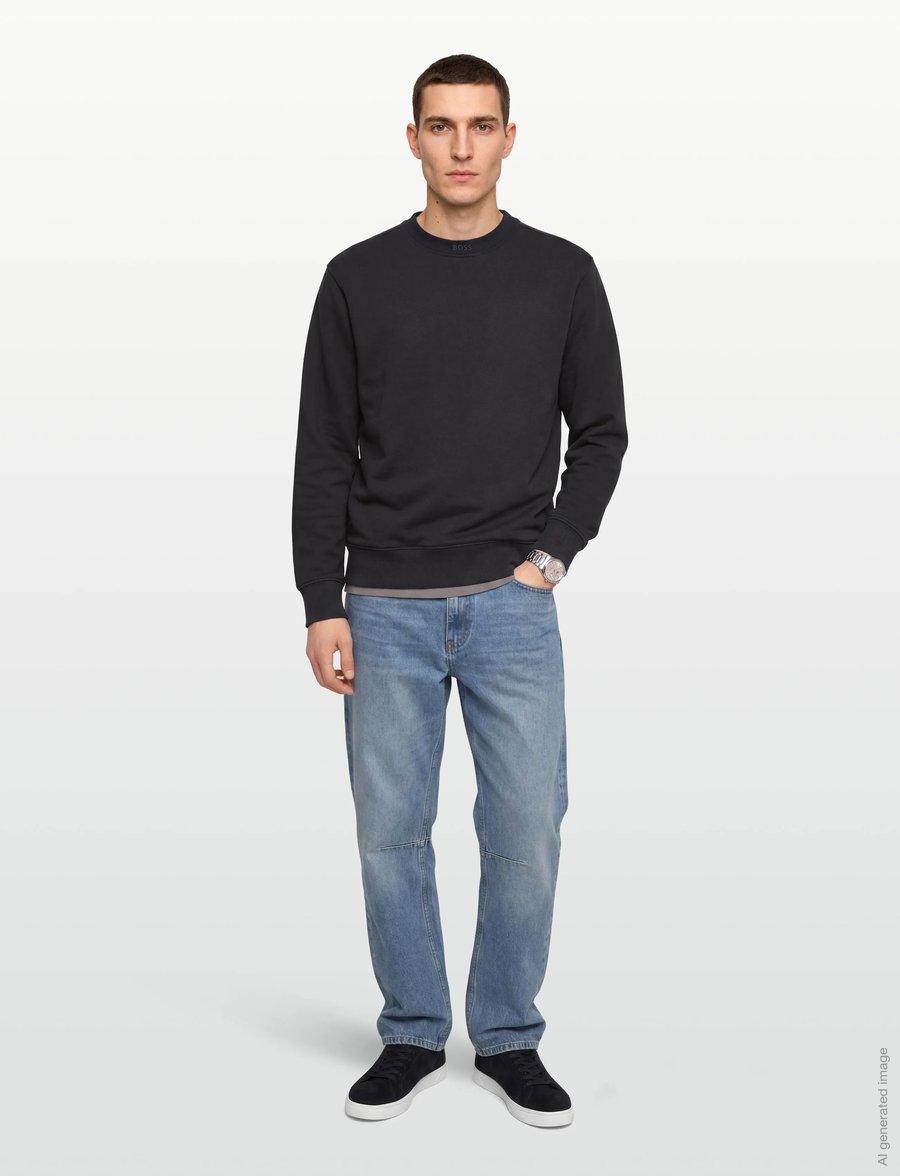 BOSS - We__Dye - sweatshirts - black - 0