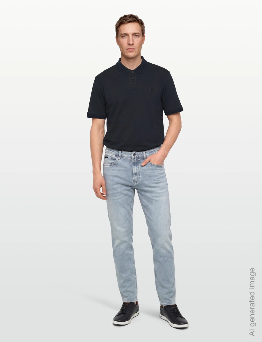 BOSS - Pe_Interlock - kurzärmelig - dark blue - 0