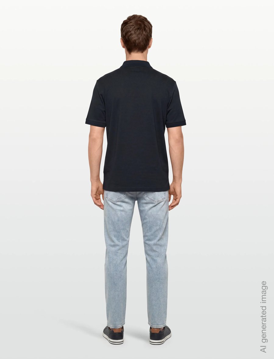 BOSS - Pe_Interlock - kurzärmelig - dark blue - 4