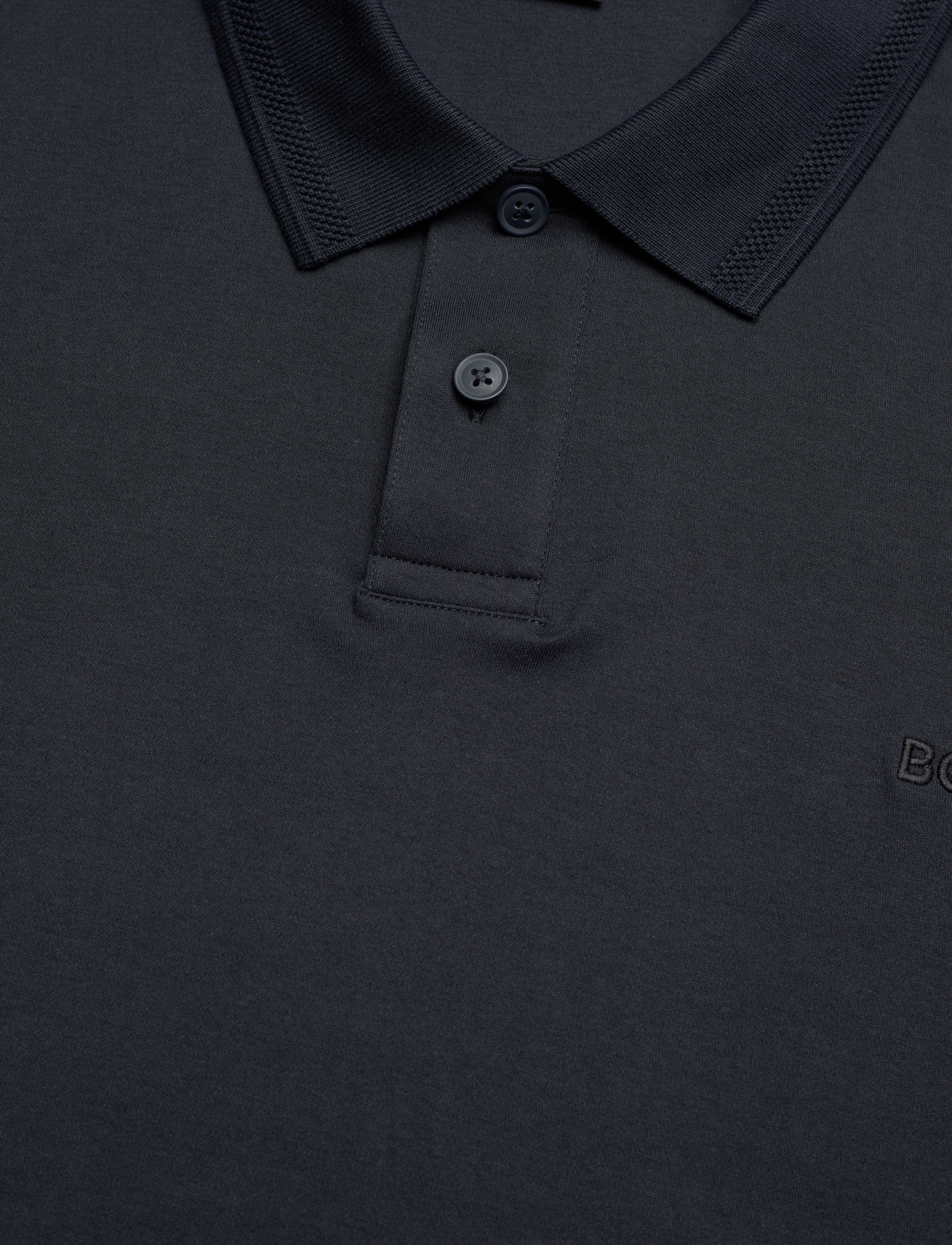 BOSS - Pe_Interlock - kortärmade pikéer - dark blue - 2