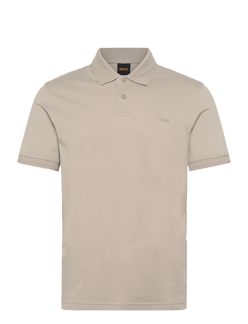 BOSS - Pe_Interlock - lühikeste varrukatega polod - open grey - 0