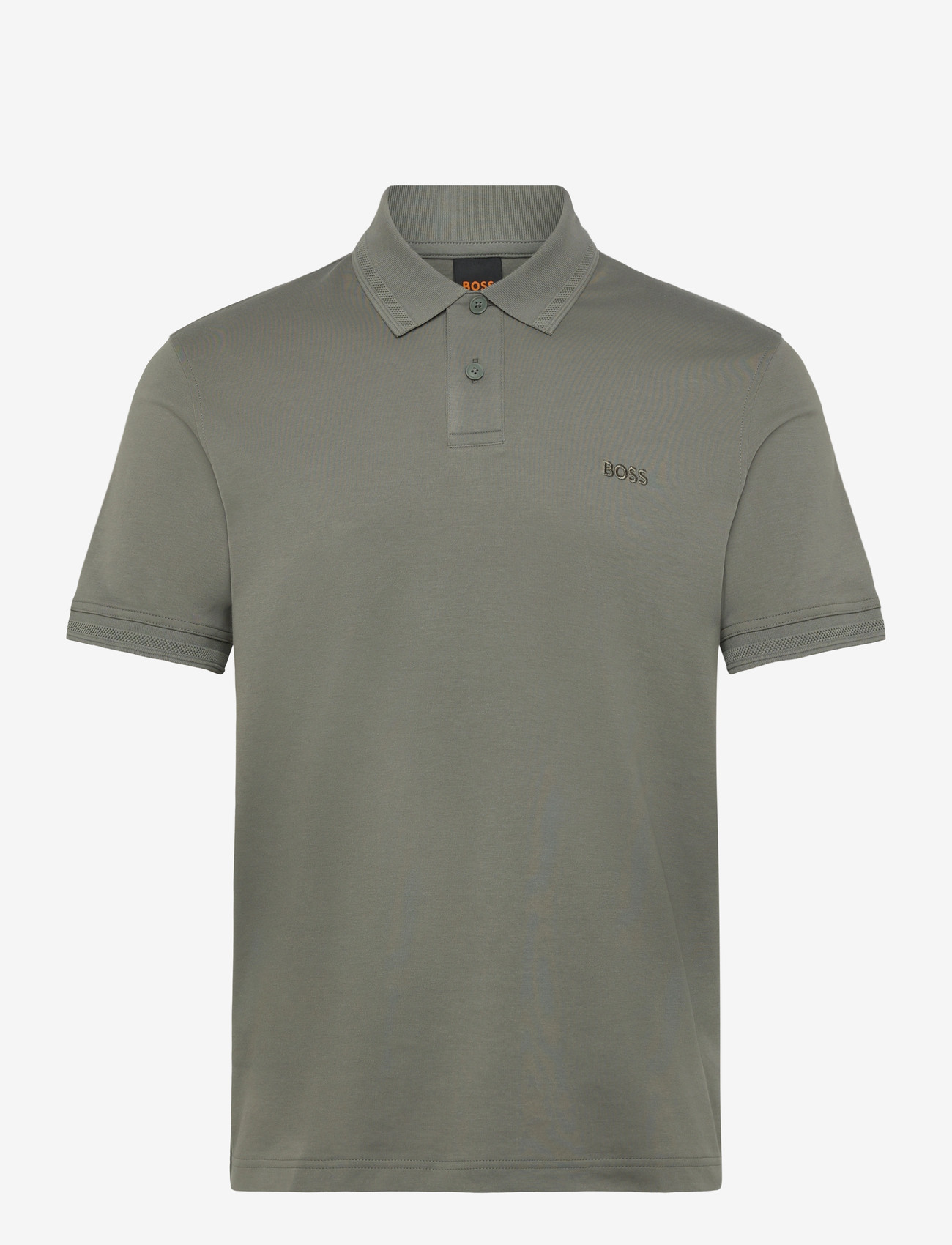 BOSS - Pe_Interlock - kortærmede poloer - open grey - 0