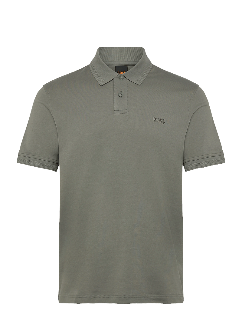 BOSS - Pe_Interlock - kurzärmelig - open grey - 1