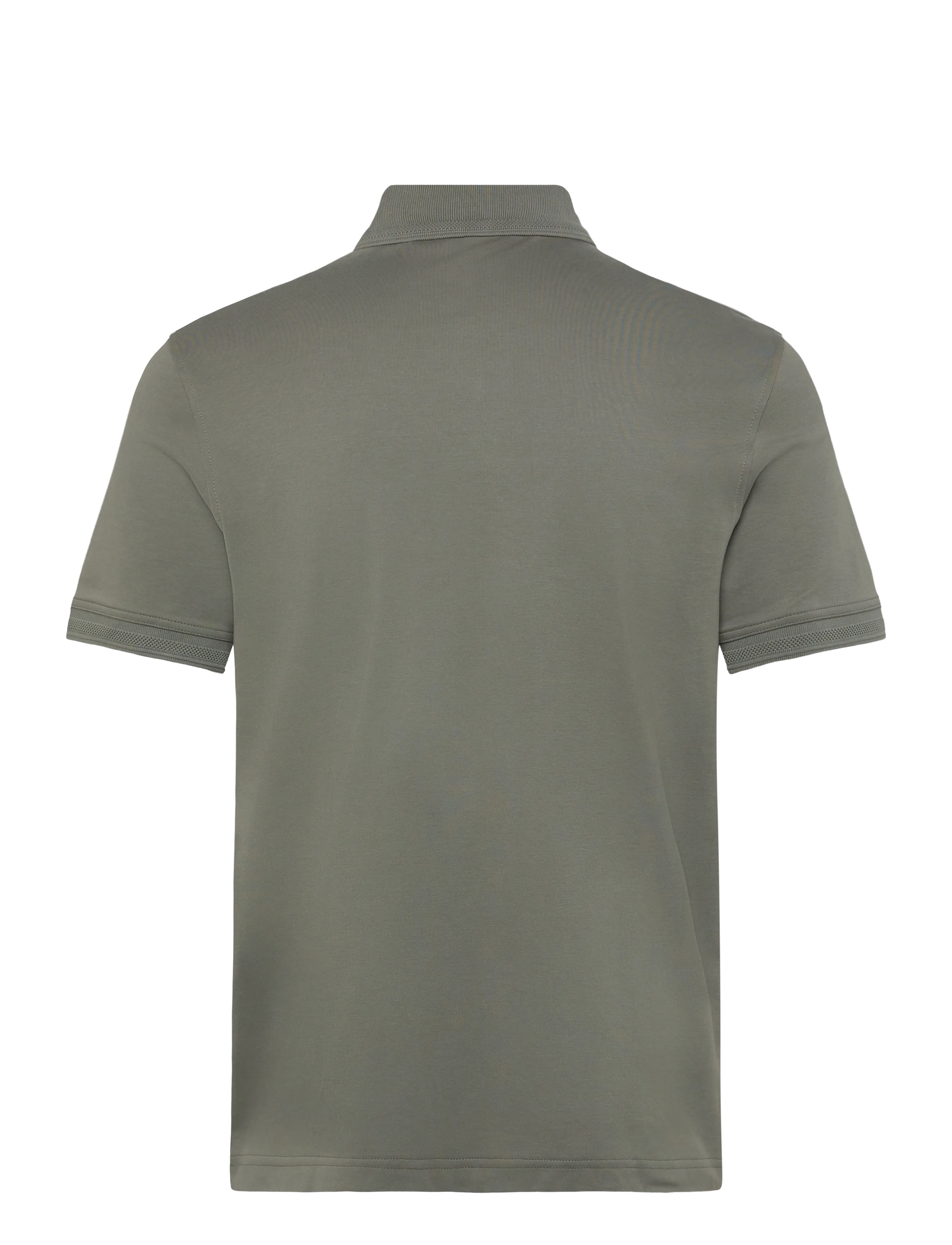 BOSS - Pe_Interlock - short-sleeved polos - open grey - 2