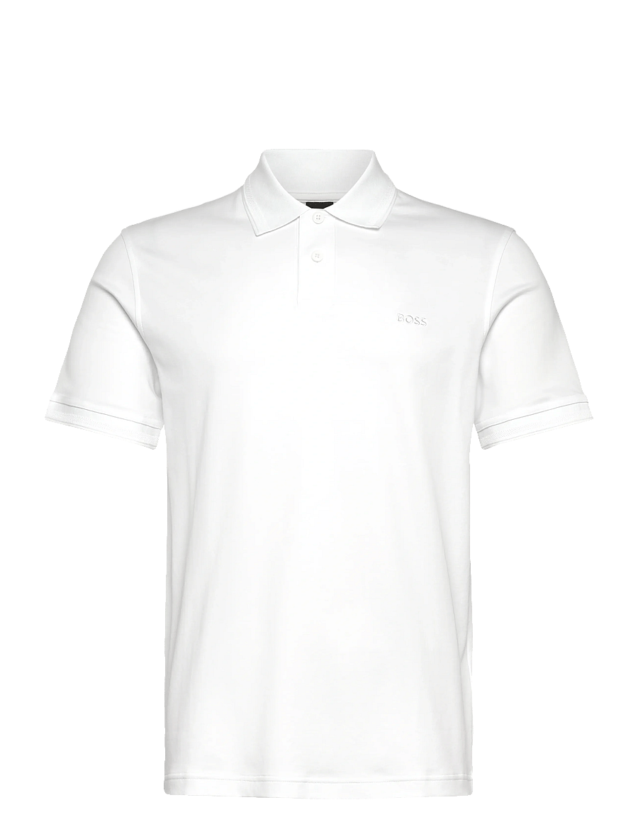 BOSS - Pe_Interlock - kurzärmelig - white - 1
