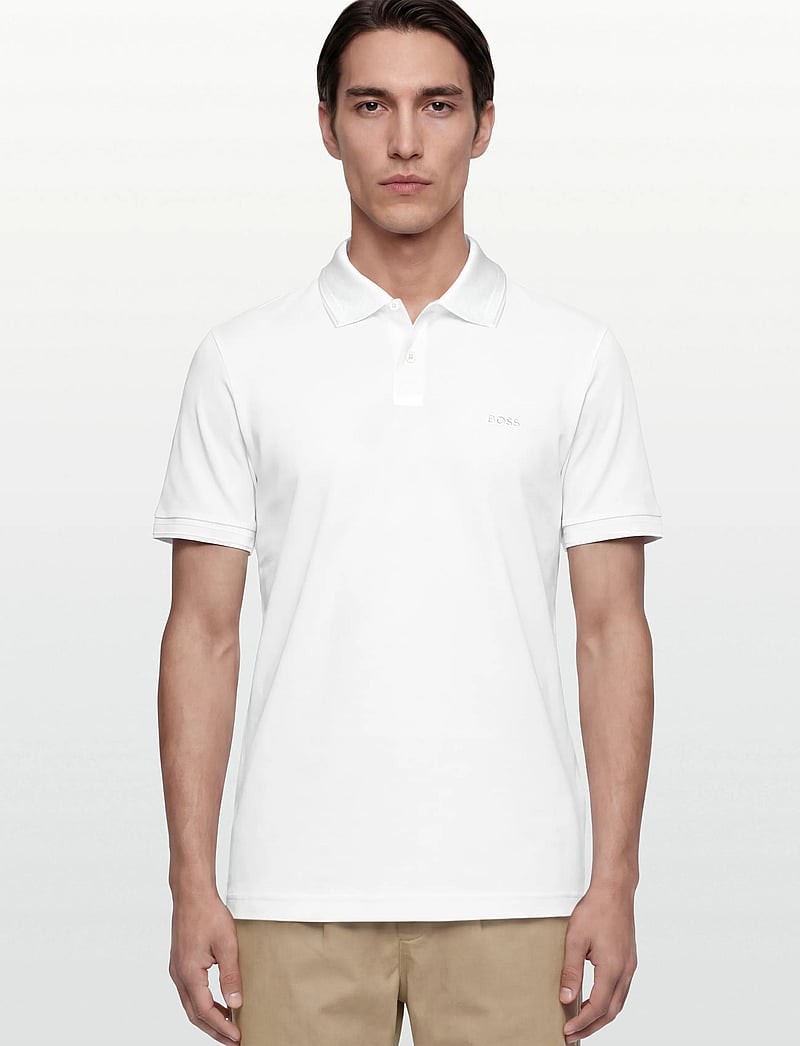 BOSS - Pe_Interlock - kurzärmelig - white - 3