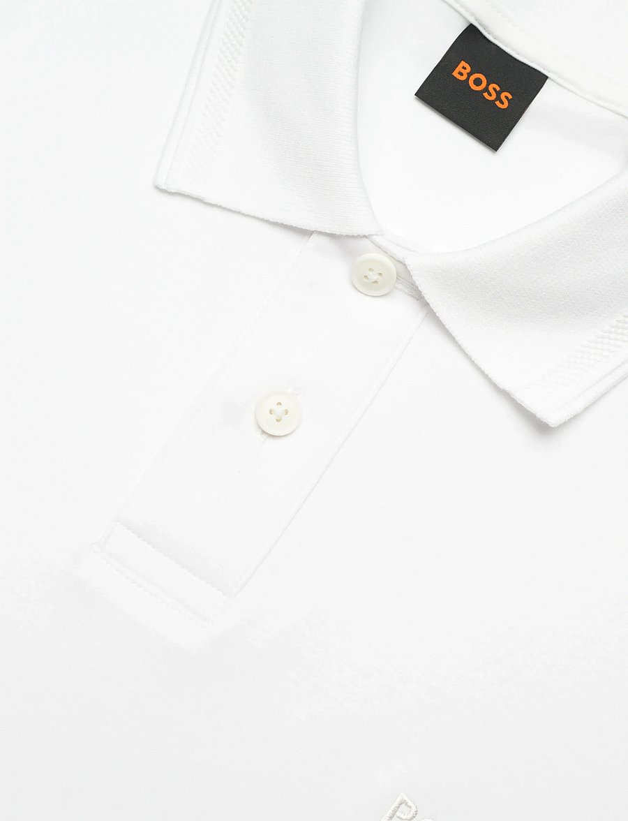 BOSS - Pe_Interlock - kurzärmelig - white - 5