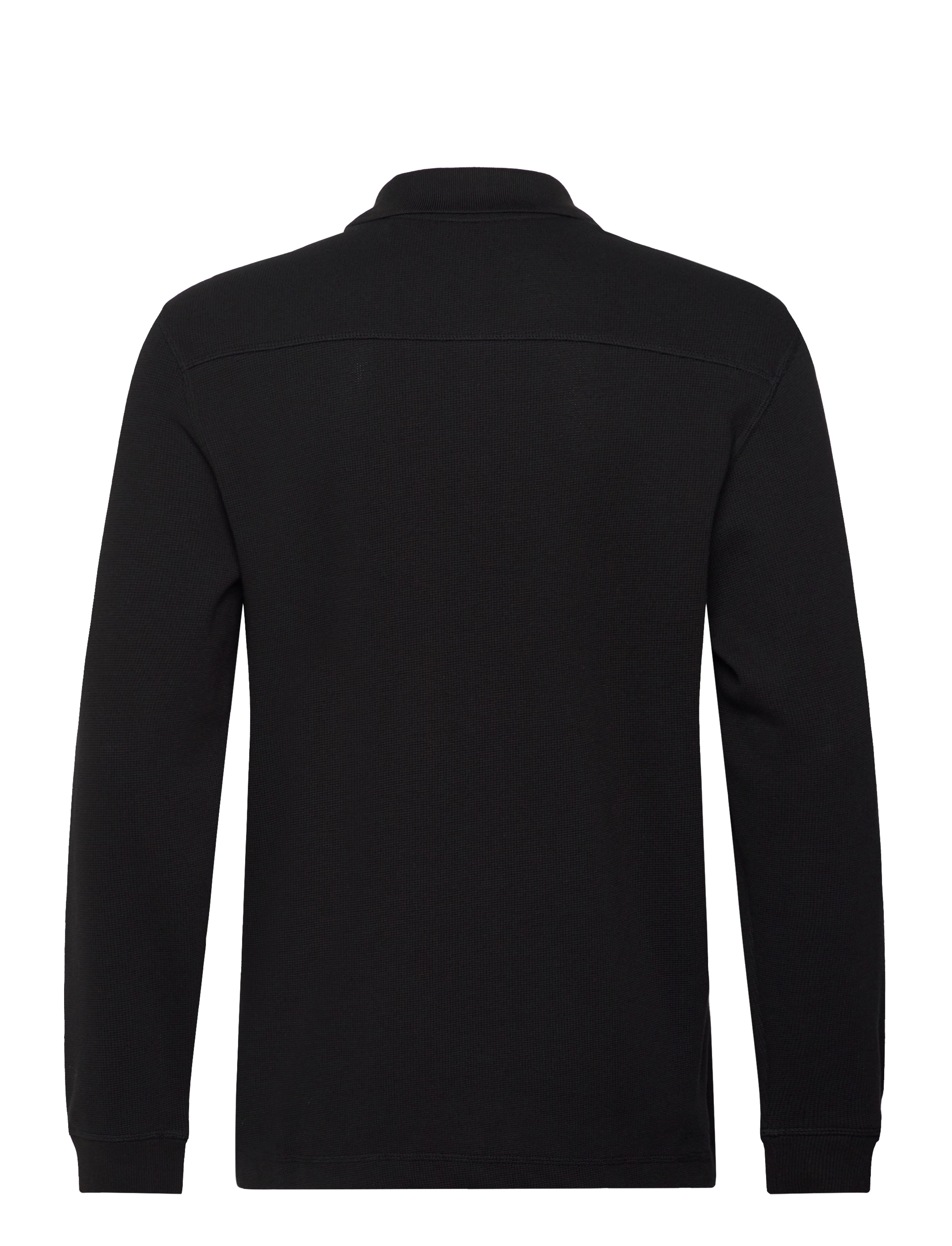 BOSS - Petempestolong - långärmade stickade pikétröjor - black - 1
