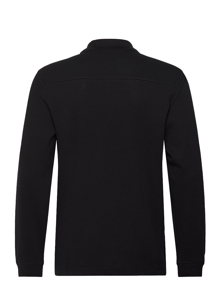 BOSS - Petempestolong - long-sleeved knitted polos - black - 1