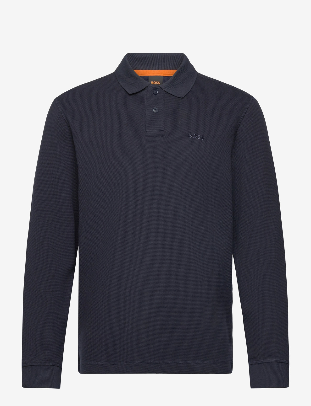 BOSS - Petempestolong - poloer i strik med lange ærmer - dark blue - 0