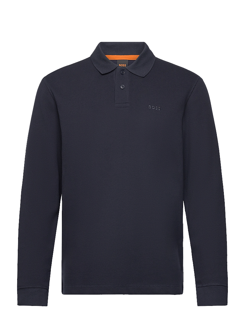 BOSS - Petempestolong - long-sleeved knitted polos - dark blue - 0