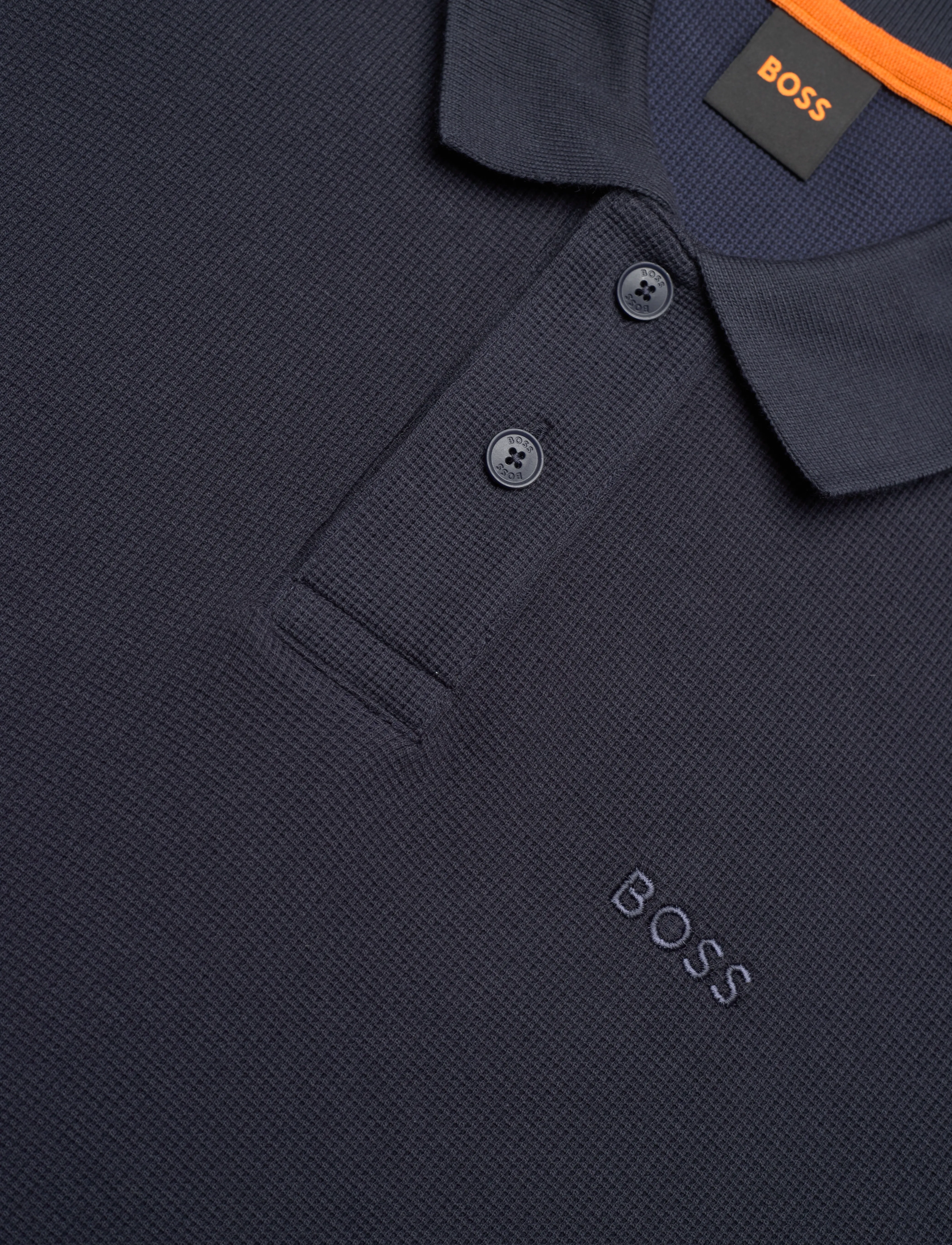 BOSS - Petempestolong - langärmelige gestrickte polohemden - dark blue - 2
