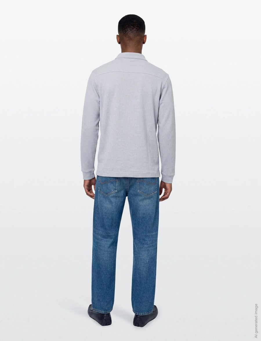 BOSS - Petempestolong - langärmelige strick-polohemden - light/pastel grey - 4