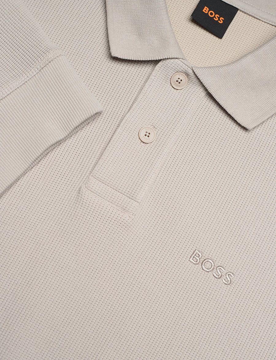 BOSS - Petempestolong - long-sleeved knitted polos - open grey - 5