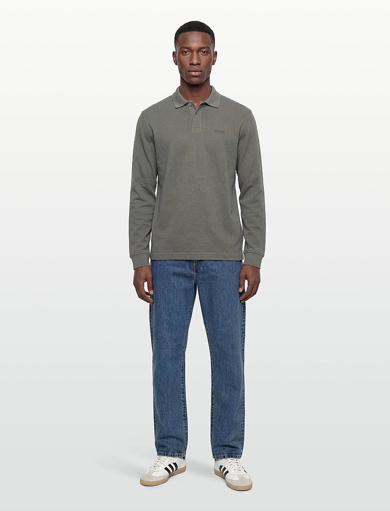 BOSS - Petempestolong - long-sleeved knitted polos - open grey - 0