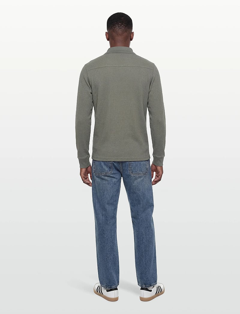 BOSS - Petempestolong - long-sleeved knitted polos - open grey - 4