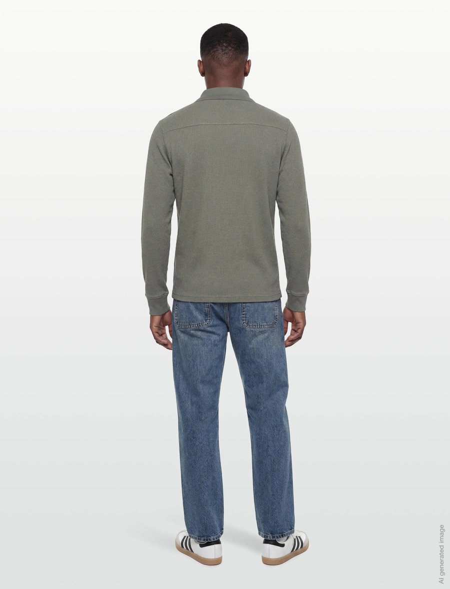 BOSS - Petempestolong - langärmelige gestrickte polohemden - open grey - 4