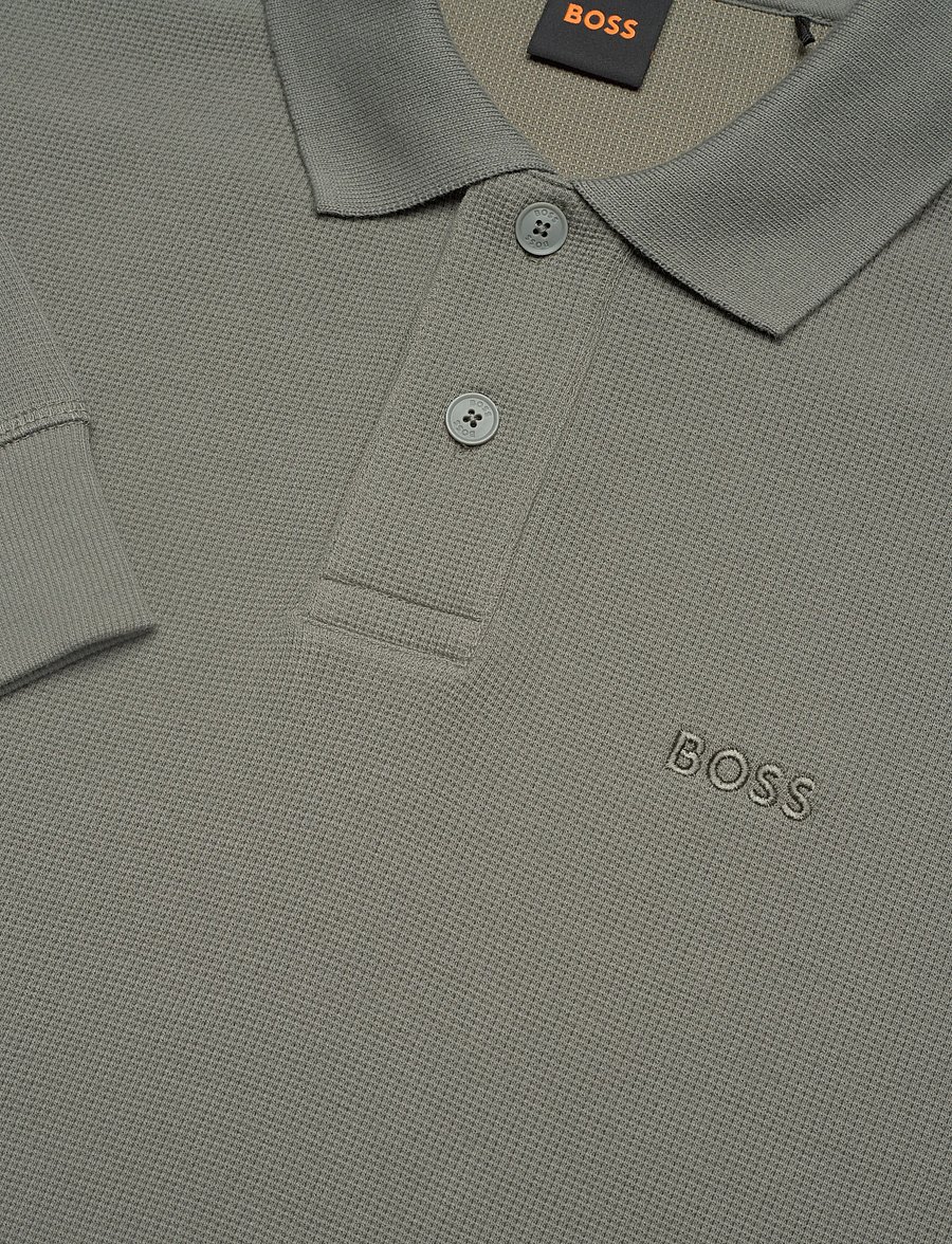 BOSS - Petempestolong - langärmelige gestrickte polohemden - open grey - 5