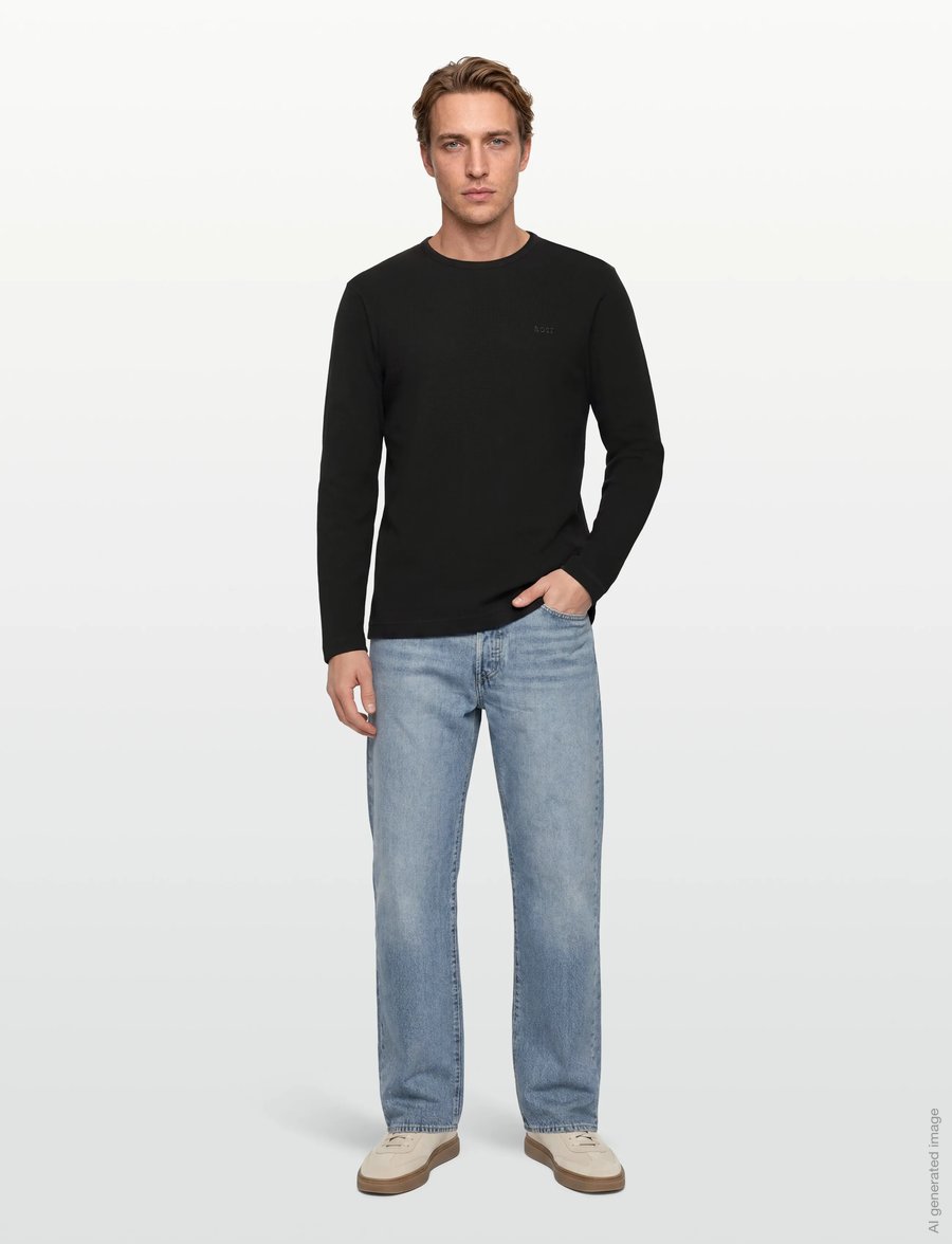 BOSS - Tempesto - pikkade varrukatega t-särgid - black - 0