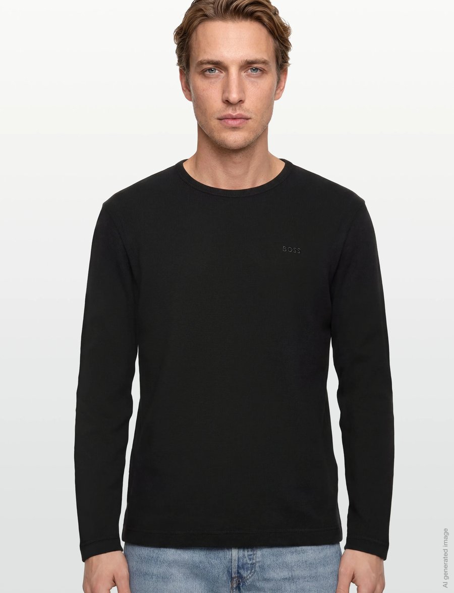 BOSS - Tempesto - pikkade varrukatega t-särgid - black - 3