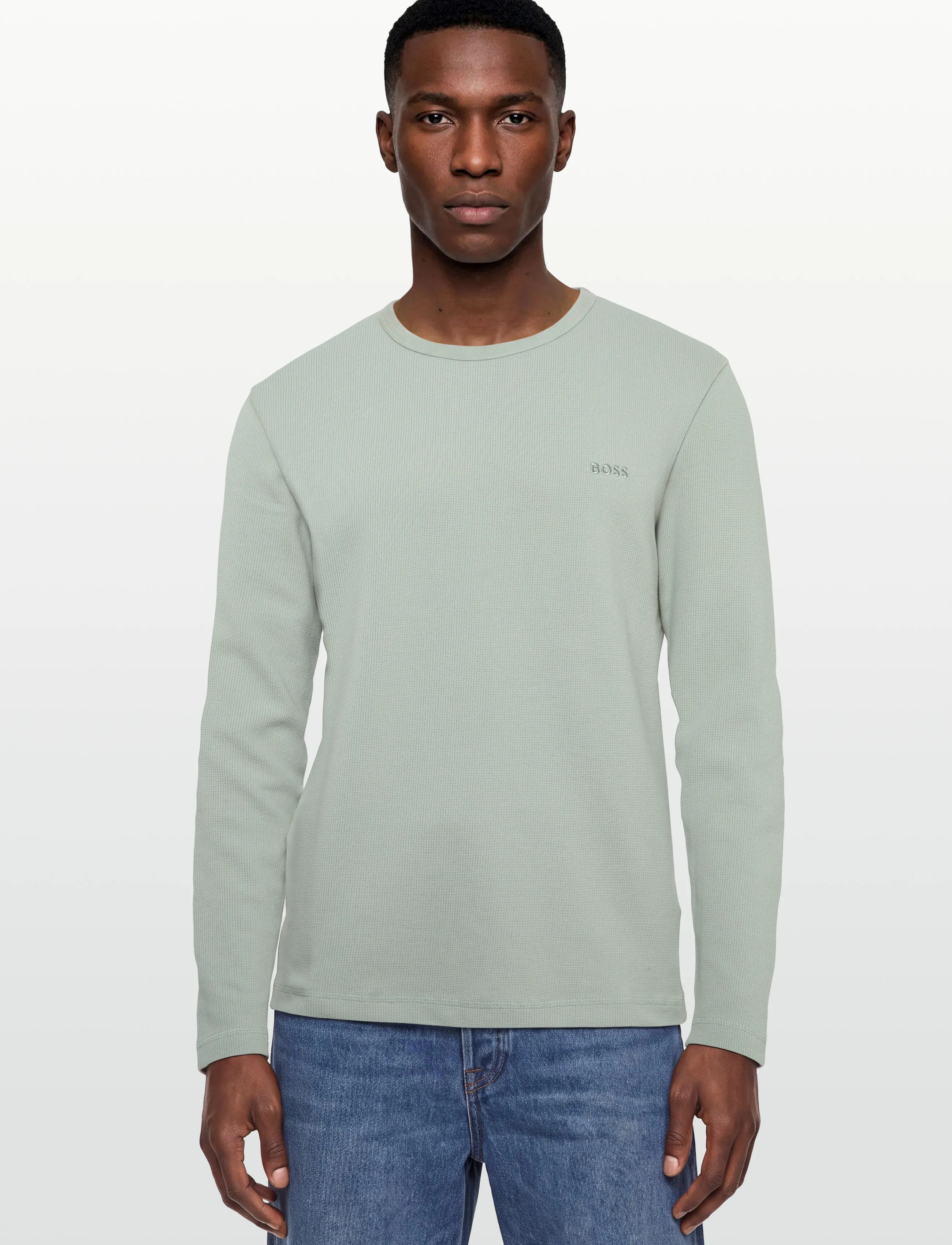 BOSS - Tempesto - langärmelige t-shirts - silver - 3