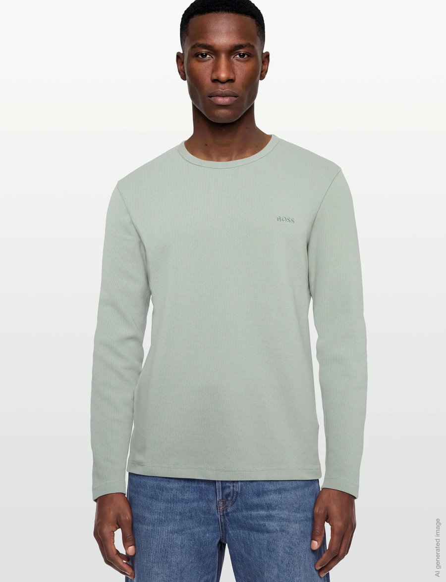 BOSS - Tempesto - langärmelige t-shirts - silver - 3