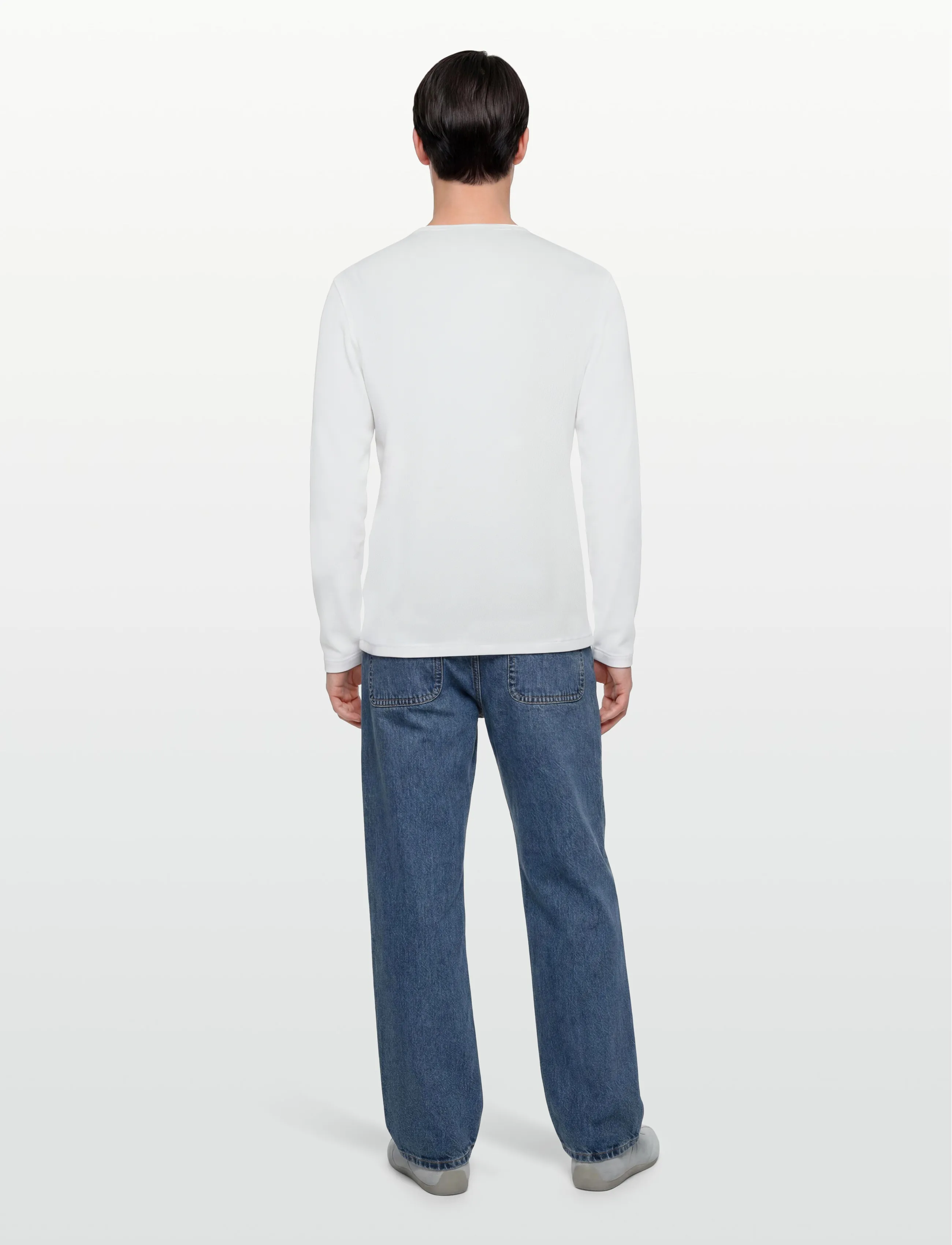 BOSS - Tempesto - långärmade t-shirts - white - 4