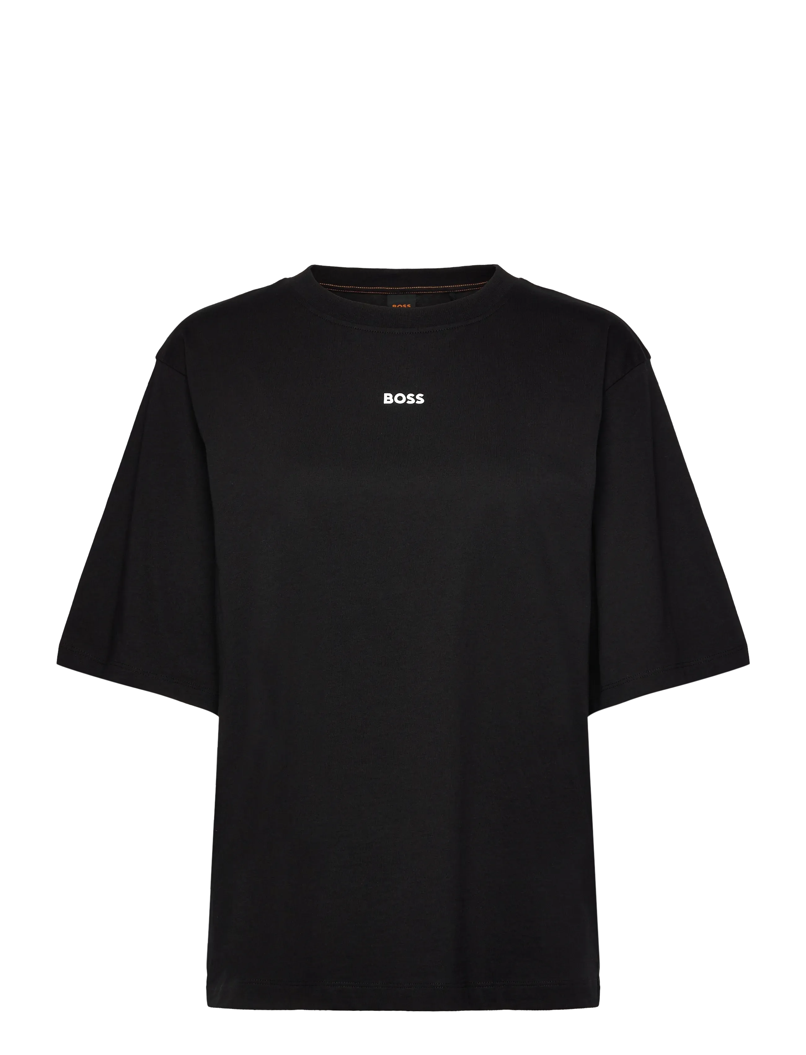 BOSS C_Enis_Small_Logo, L, Black, T-Shirts & Toppe > Kortærmede, Dame