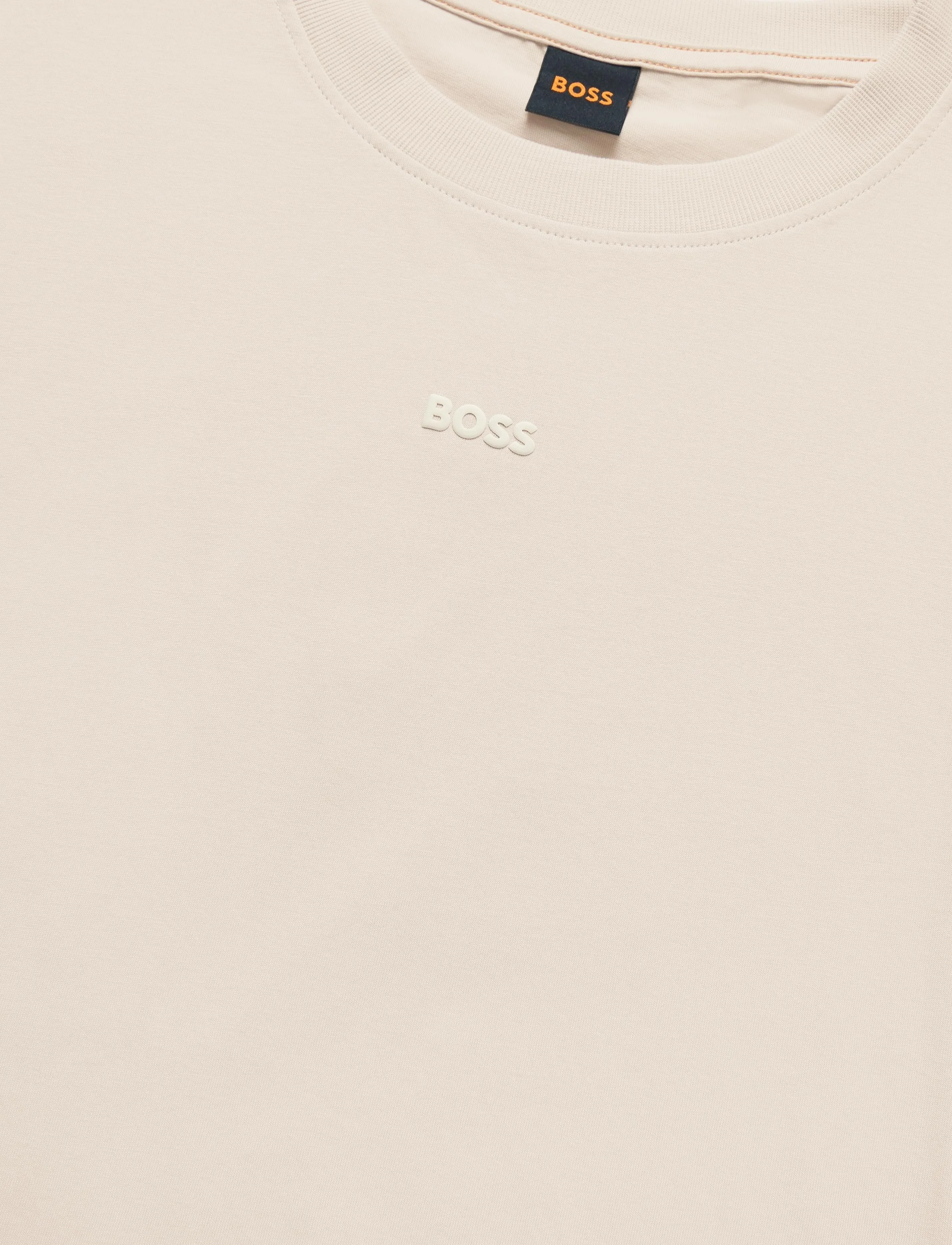 BOSS - C_Enis_Small_Logo - t-shirts - open beige - 2