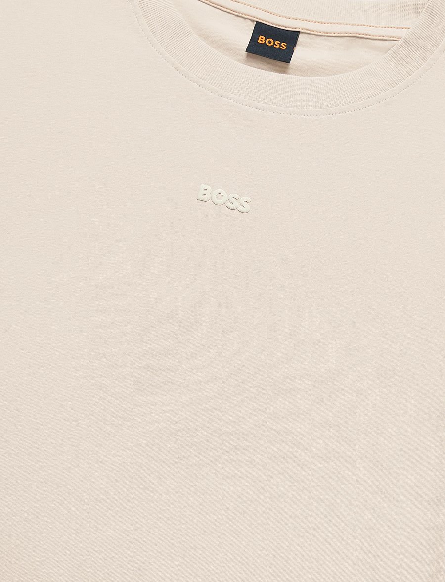 BOSS - C_Enis_Small_Logo - t-shirts - open beige - 2