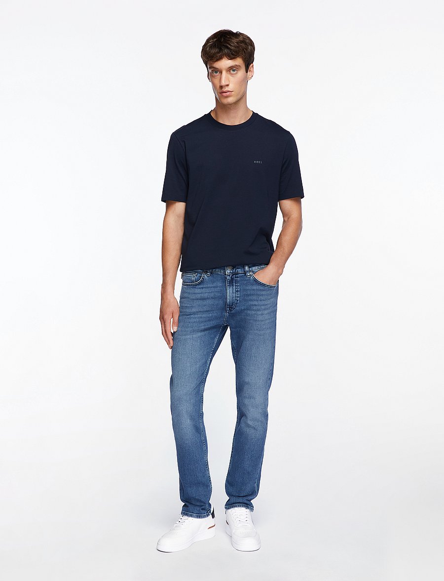 BOSS - DELAWARE BO - slim jeans - medium blue - 2
