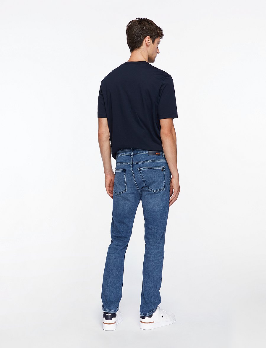 BOSS - DELAWARE BO - slim jeans - medium blue - 4