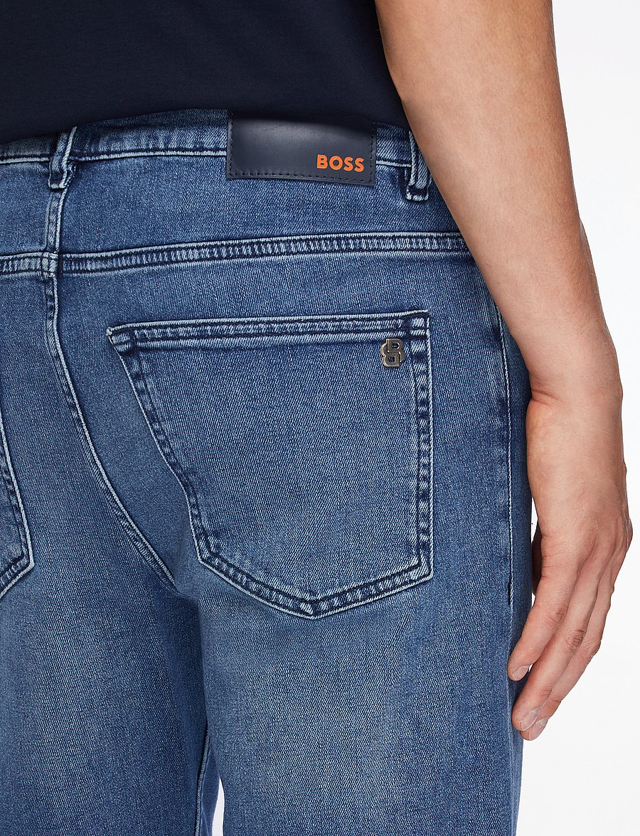 BOSS - DELAWARE BO - slim jeans - medium blue - 5