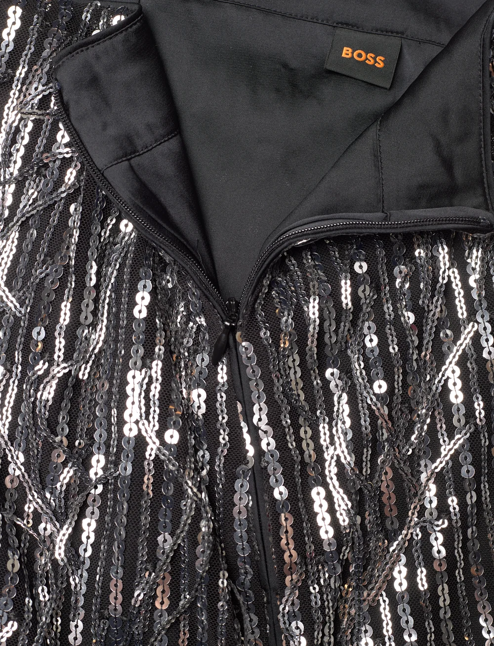 BOSS - C_Vinges - paillet nederdele - black - 3
