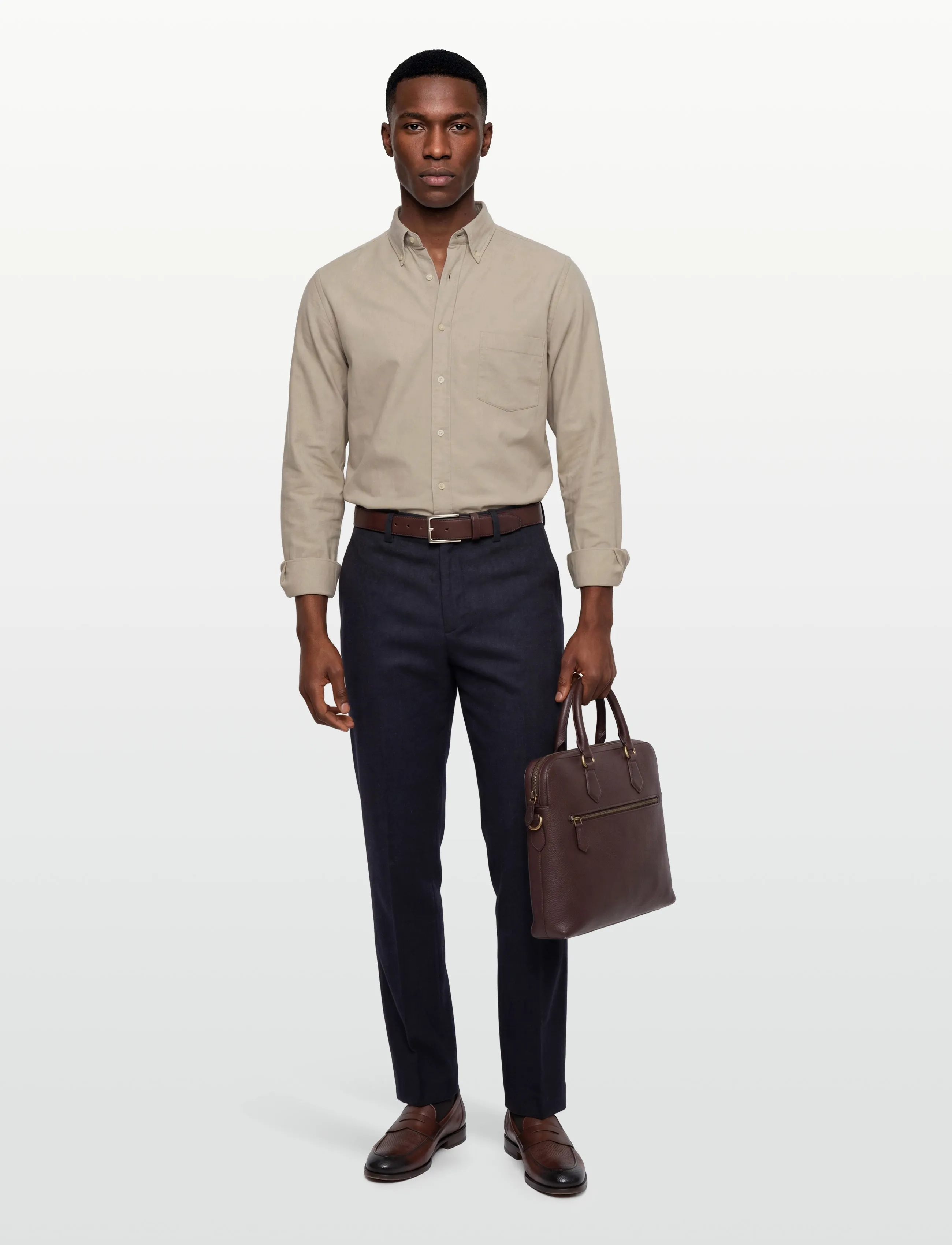 BOSS Rickert_M - Freizeithemden - LIGHT BEIGE / beige