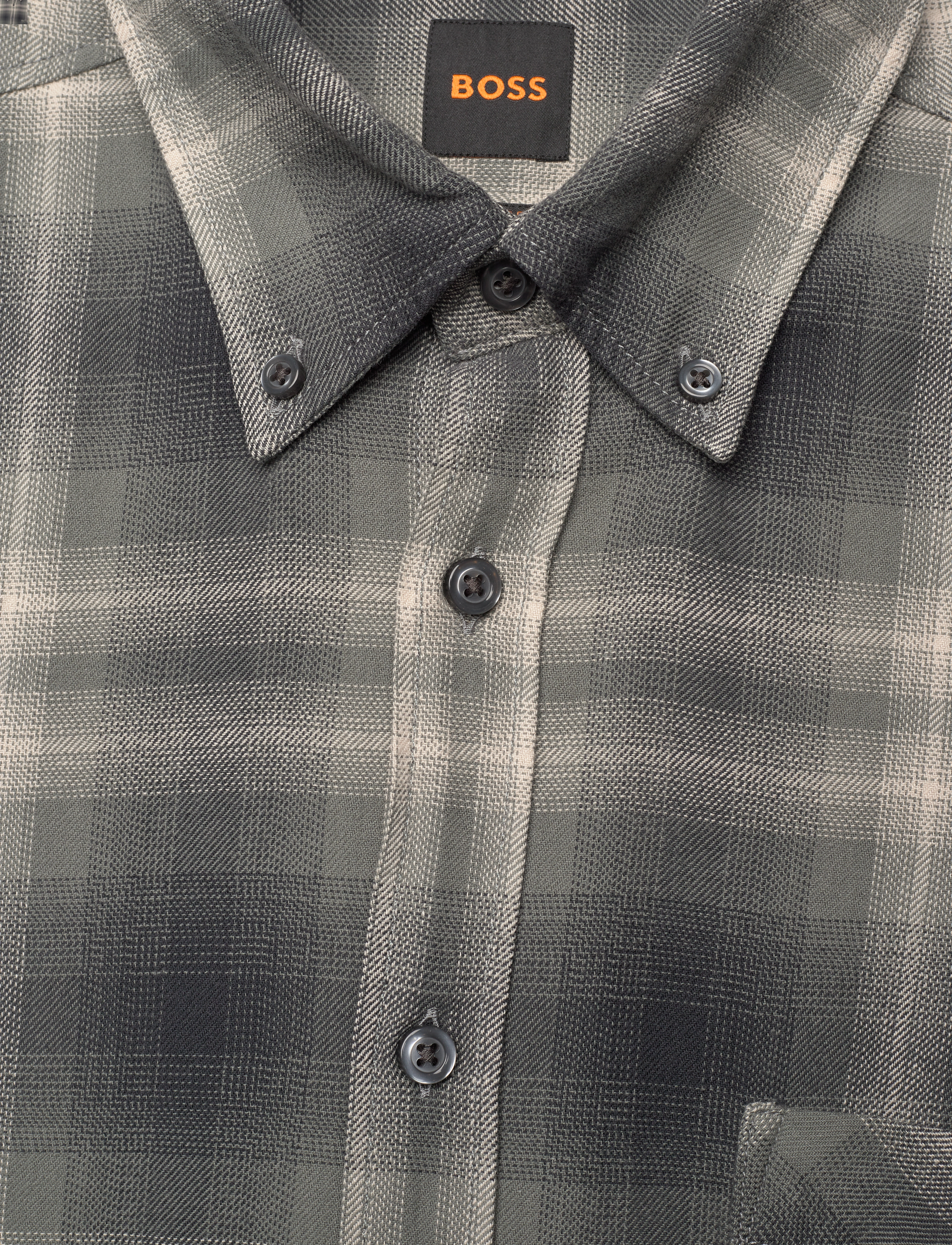 BOSS - Rickert_M - checkered shirts - open grey - 2